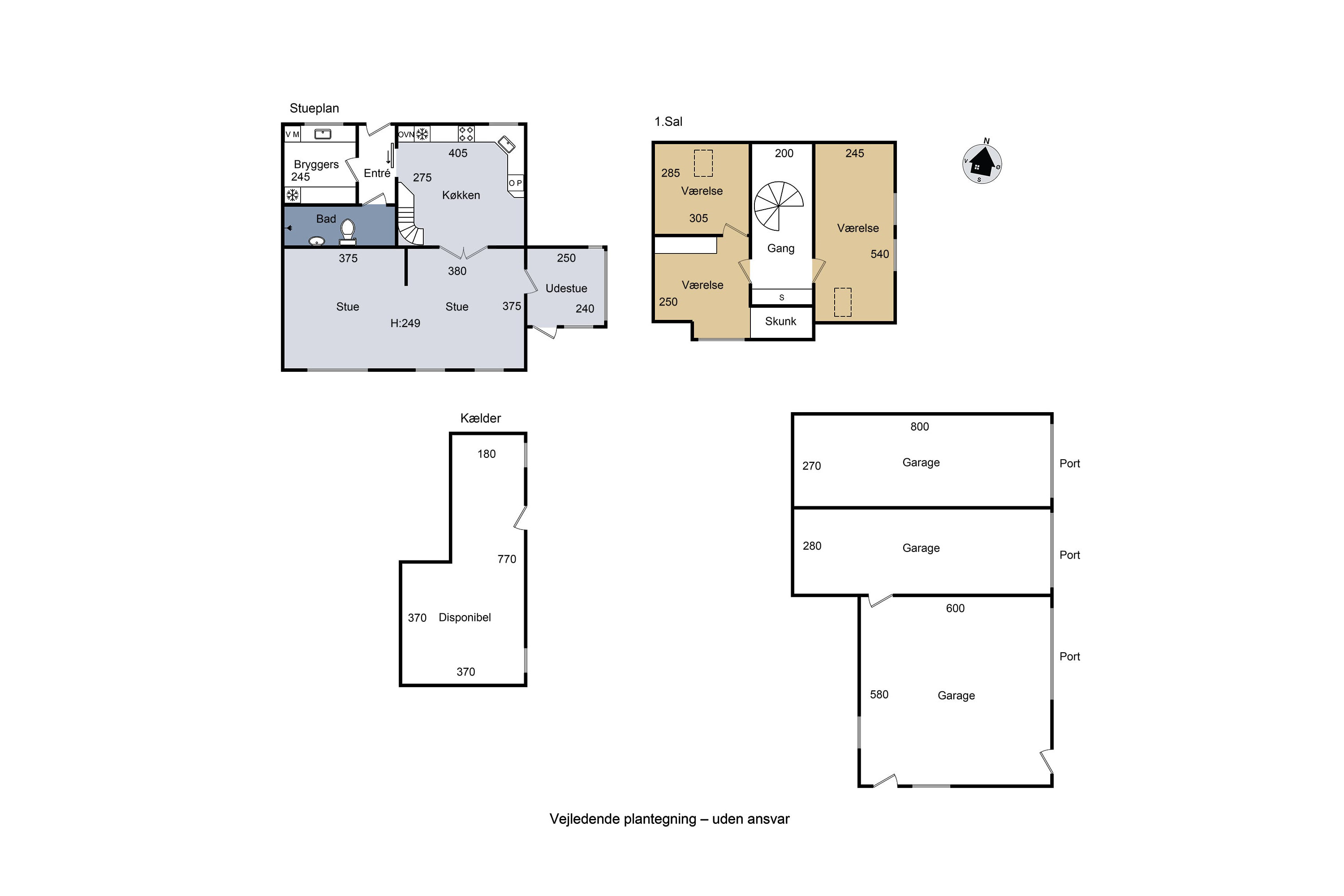 Plantegninger billede af Vedelsgade 2, 4400 Kalundborg
