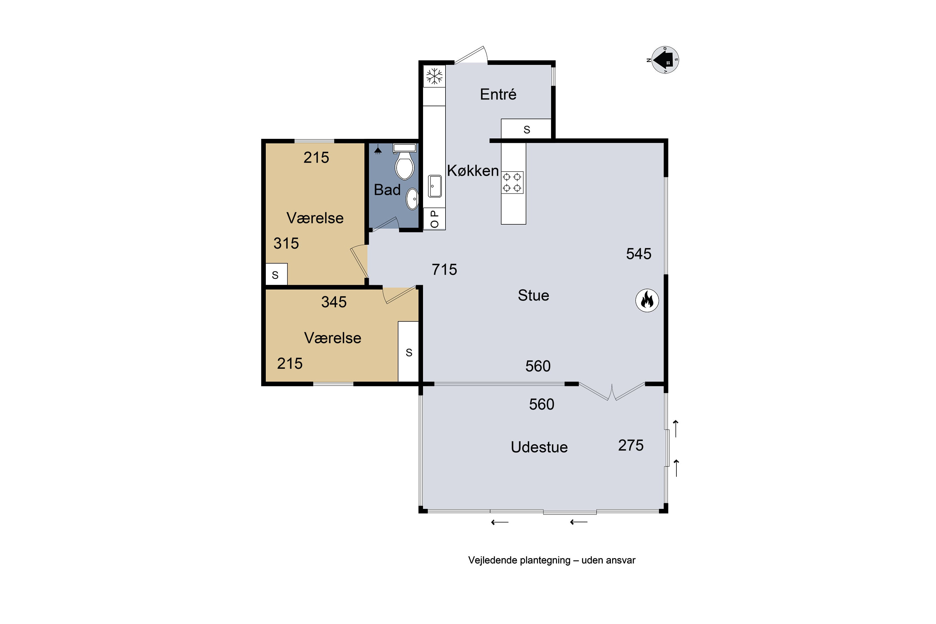 Plantegninger billede af Tornskadevej 3, Ll Kongsmark, 4200 Slagelse
