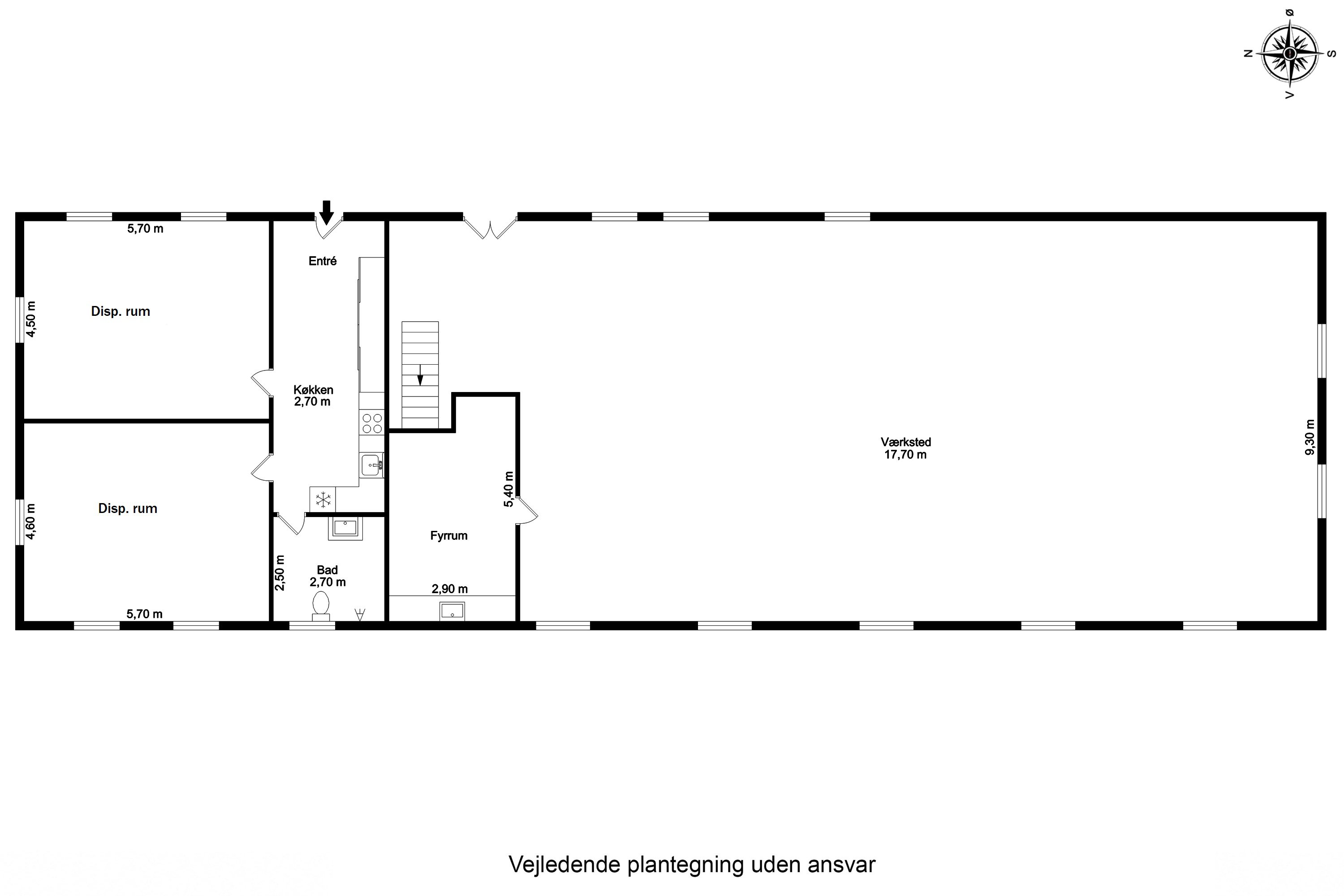 Plantegninger billede af Højensvej 200, Egense, 5700 Svendborg