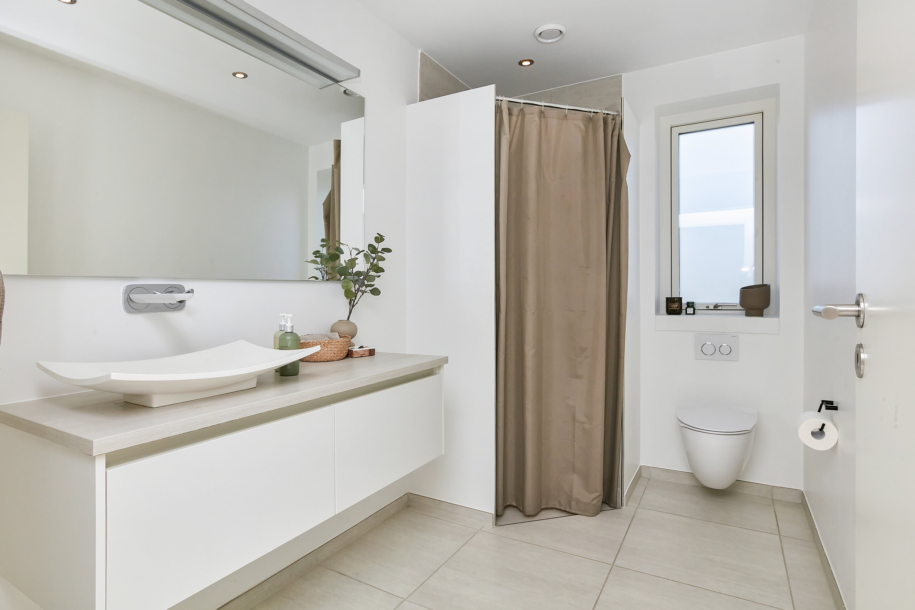 Fremhævet badeværelse billede i fuldskærmstilstand. Billede af Rødtjørnen 5, Torsted, 8700 Horsens