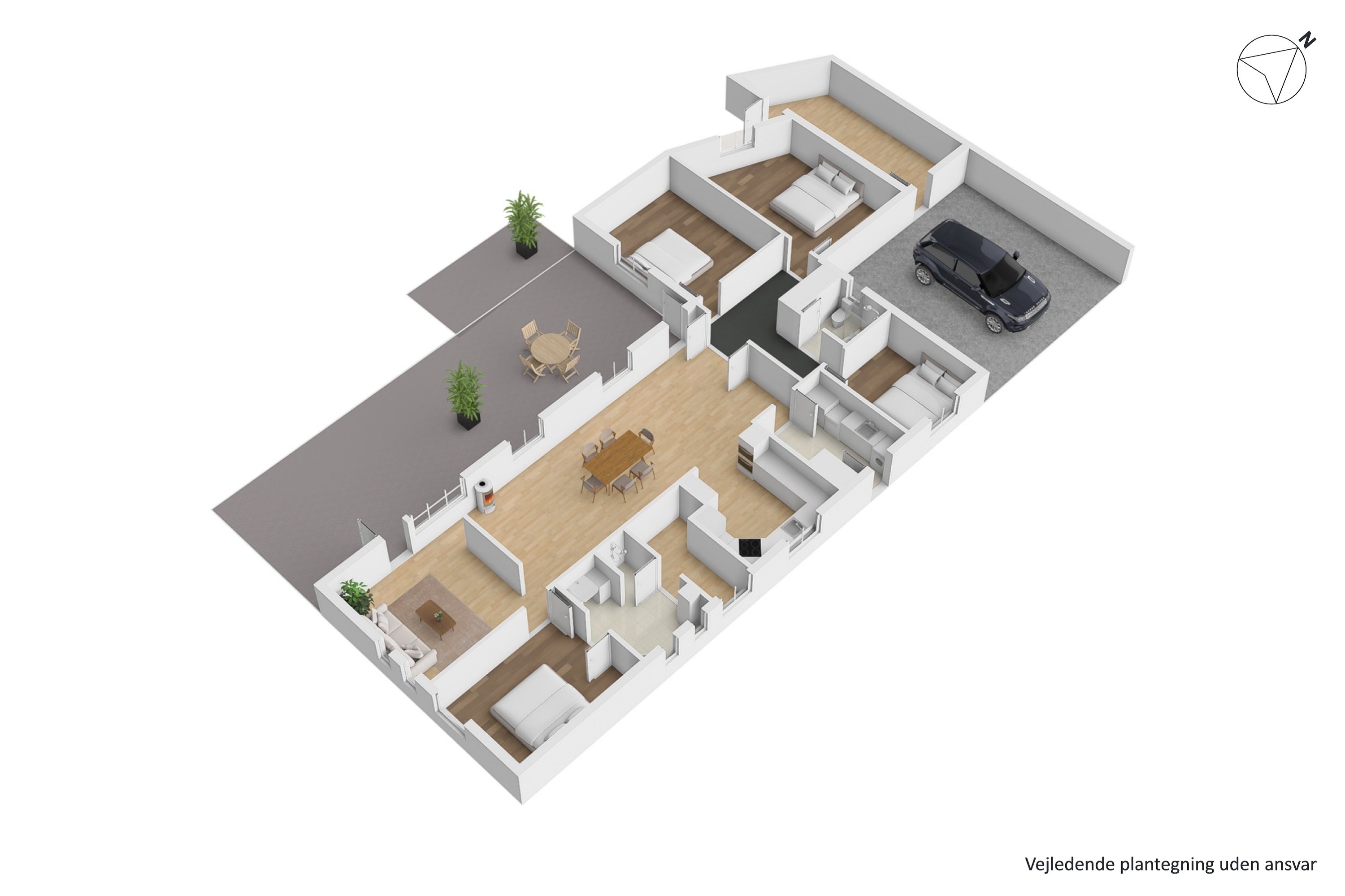 Plantegninger billede af Lilleskoven 8, 8722 Hedensted