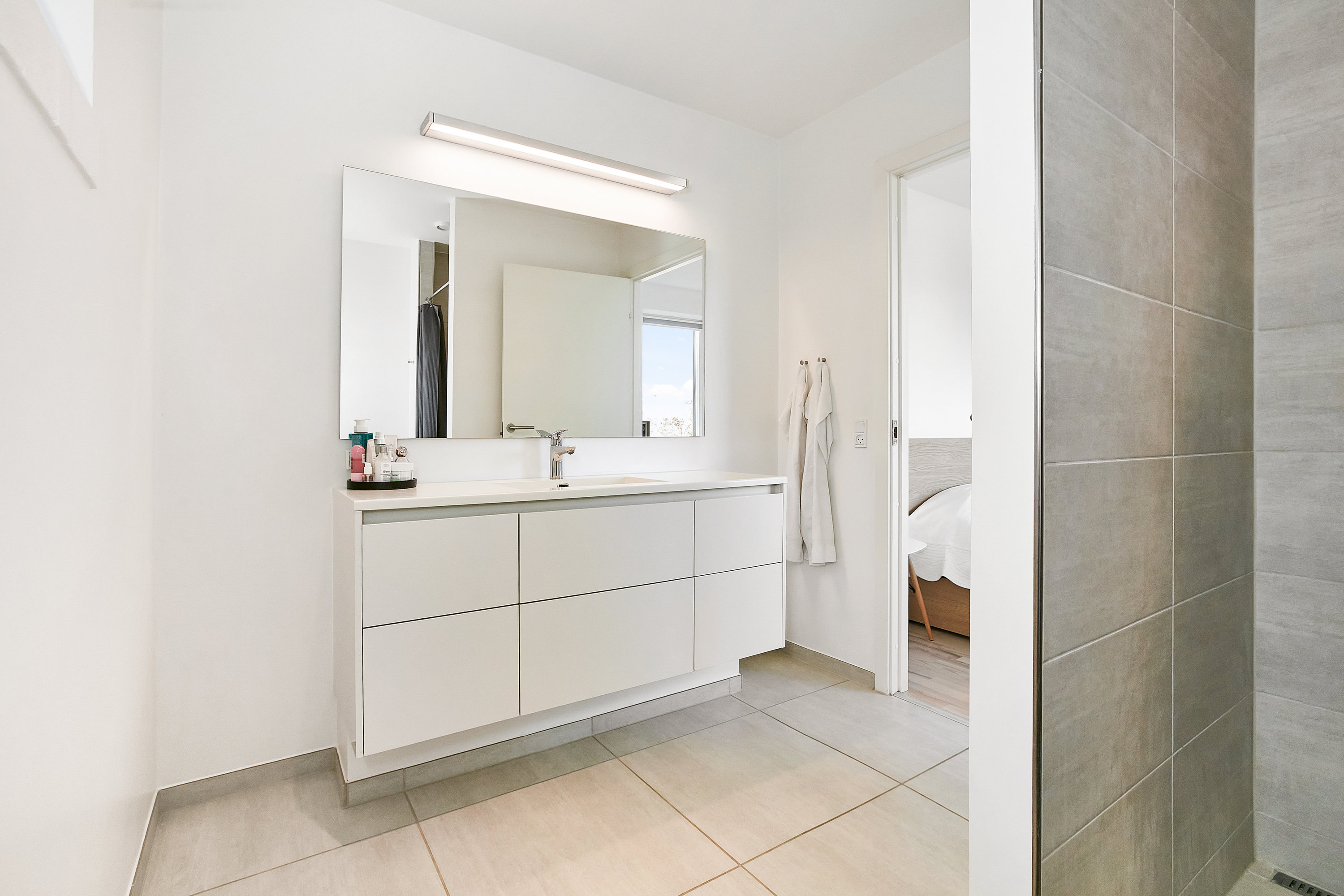 Fremhævet badeværelse billede i fuldskærmstilstand. Billede af Rødtjørnen 5, Torsted, 8700 Horsens