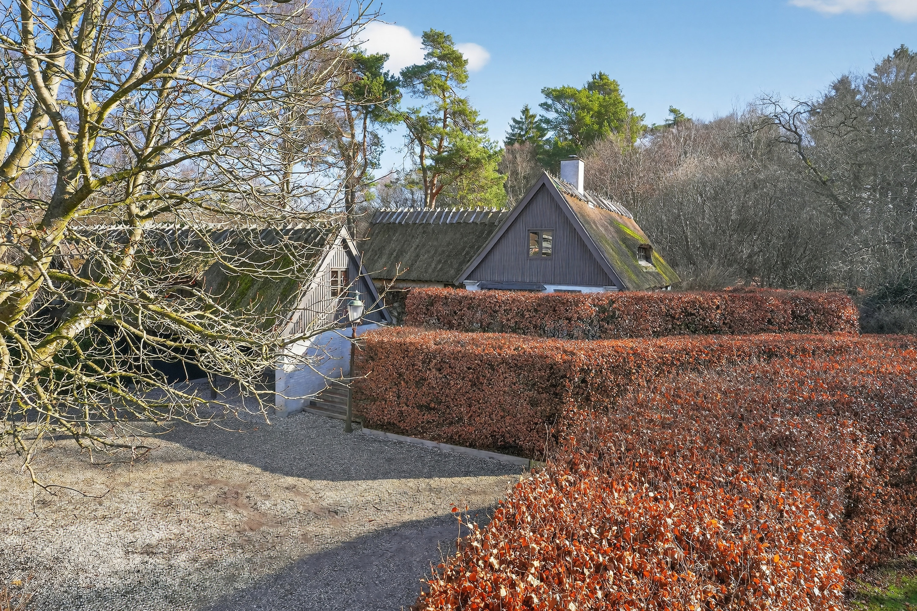 Fremhævet luftfoto billede i fuldskærmstilstand. Billede af Hovmosevej 19, Gadevang, 3400 Hillerød