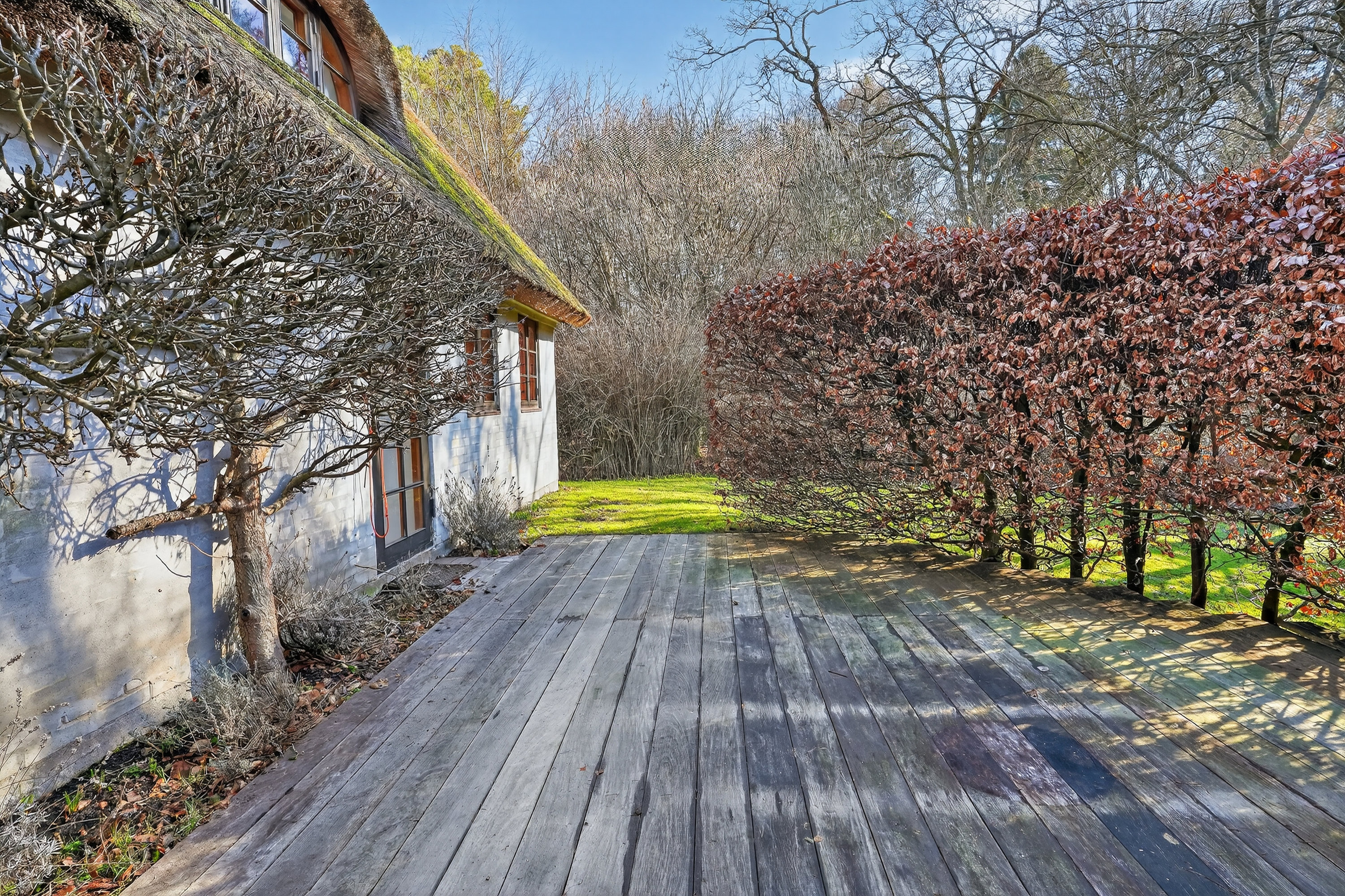 Fremhævet terrasse billede i fuldskærmstilstand. Billede af Hovmosevej 19, Gadevang, 3400 Hillerød