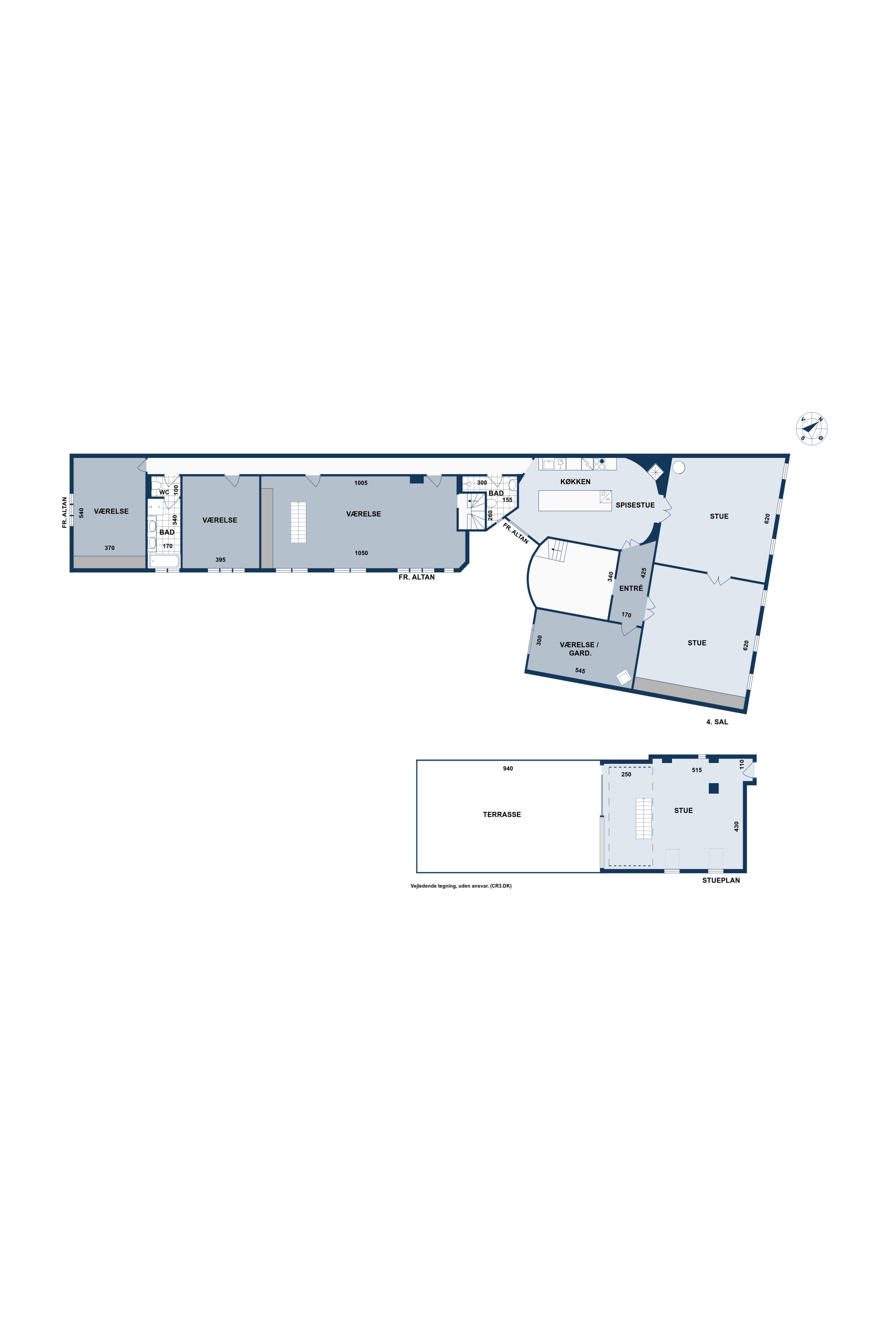 Plantegninger billede af Dag Hammarskjölds Allé 1B, 4., 2100 København Ø