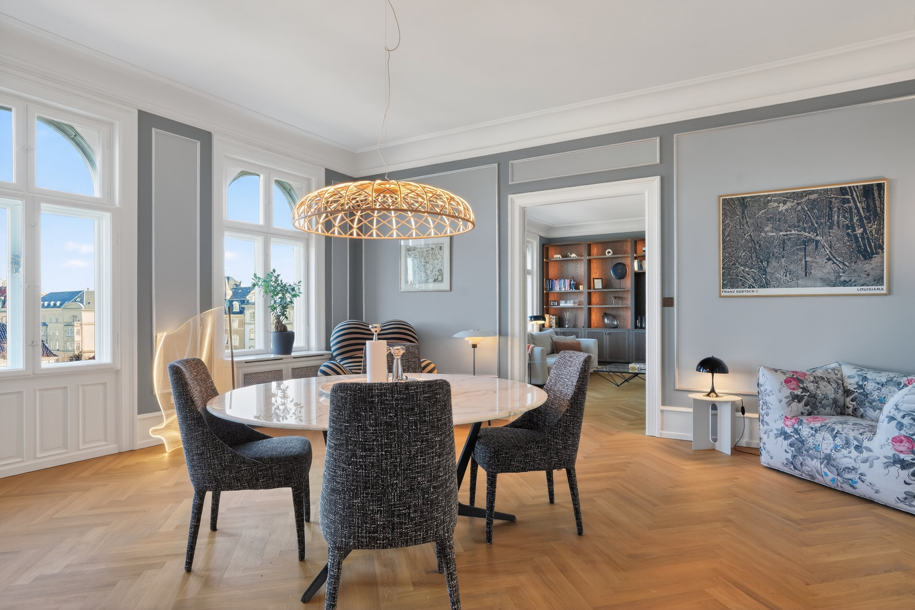 Fremhævet spisestue billede i fuldskærmstilstand. Billede af Dag Hammarskjölds Allé 1B, 4., 2100 København Ø