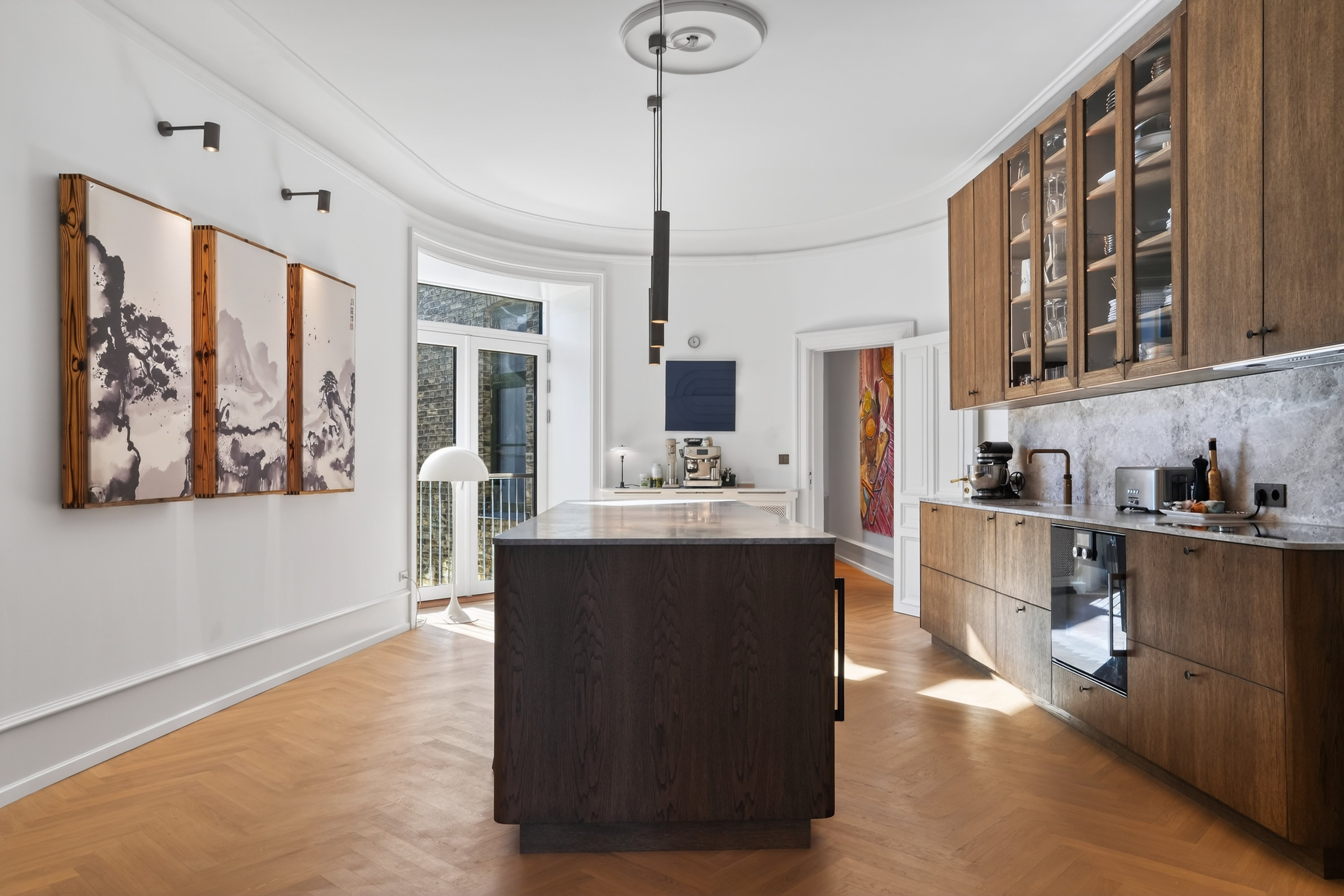 Fremhævet køkken billede i fuldskærmstilstand. Billede af Dag Hammarskjölds Allé 1B, 4., 2100 København Ø