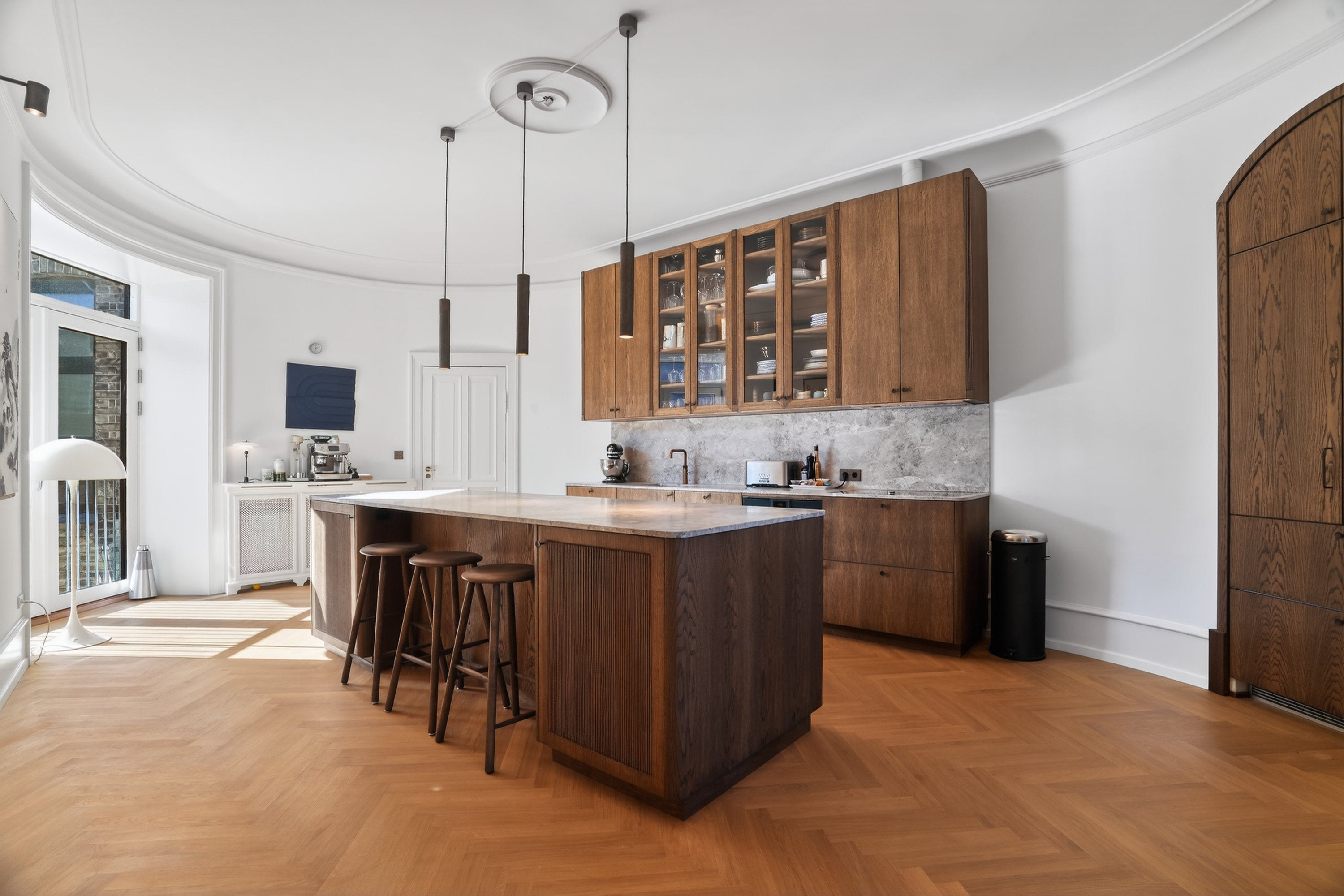 Fremhævet køkken billede i fuldskærmstilstand. Billede af Dag Hammarskjölds Allé 1B, 4., 2100 København Ø