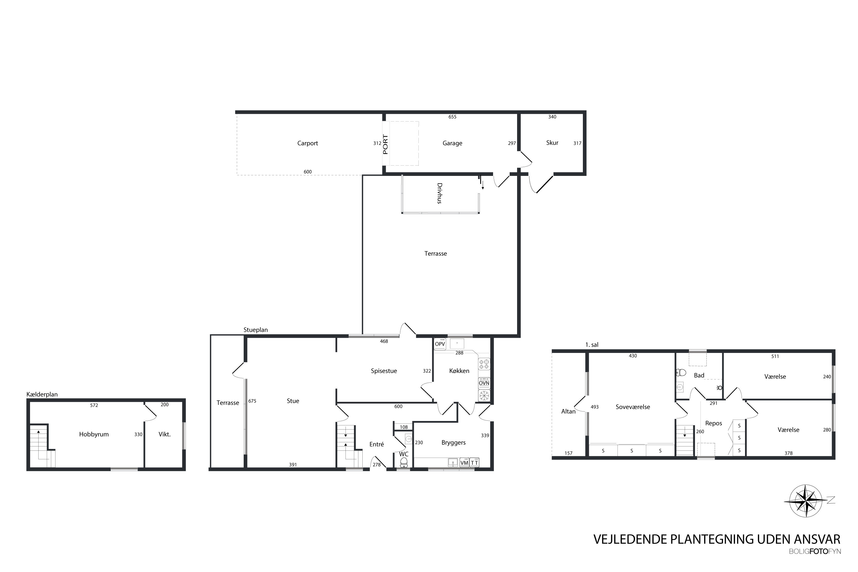 Plantegninger billede af Elmevej 32, 5300 Kerteminde