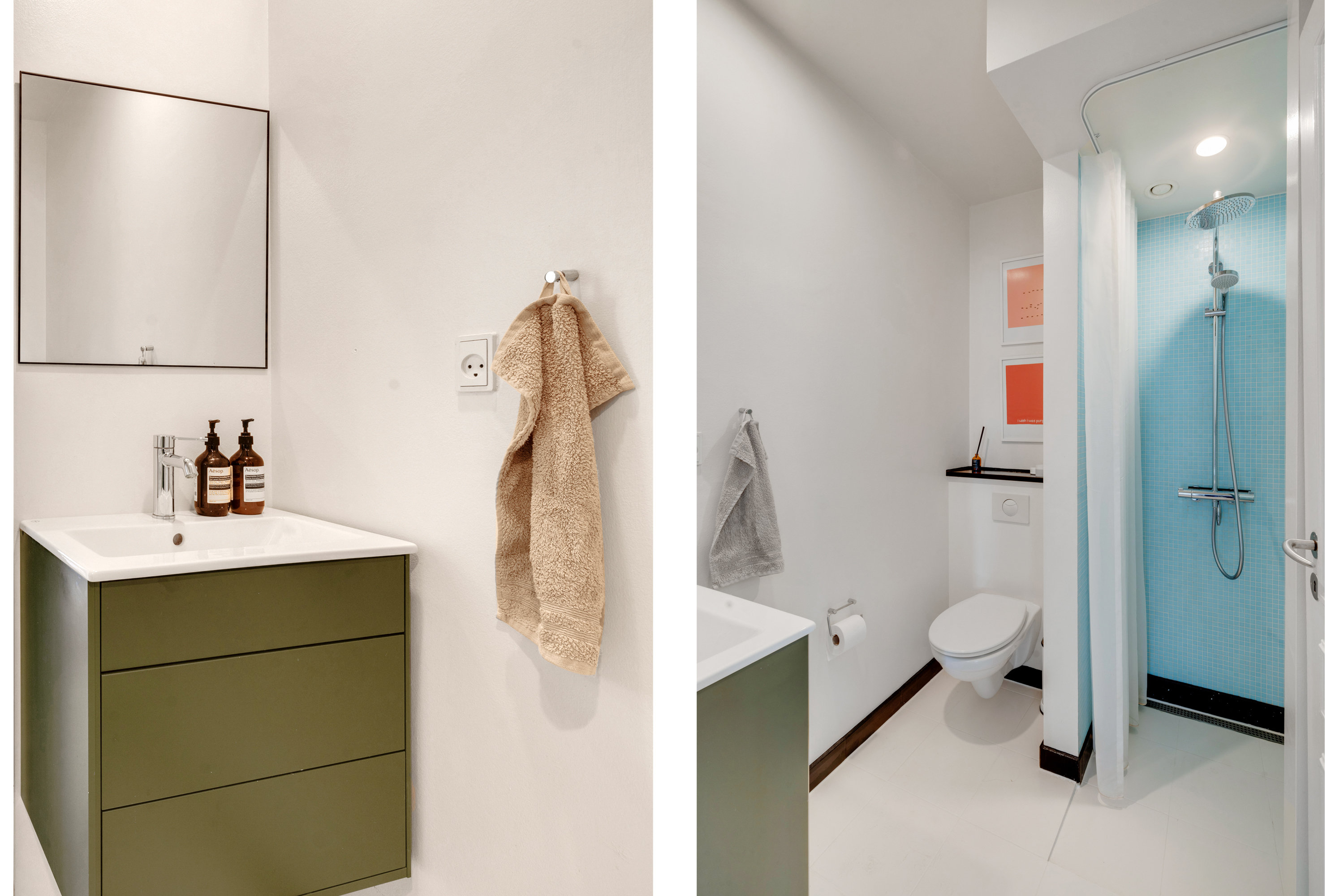 Fremhævet badeværelse billede i fuldskærmstilstand. Billede af Sankt Annæ Plads 19A, 3. tv., 1250 København K