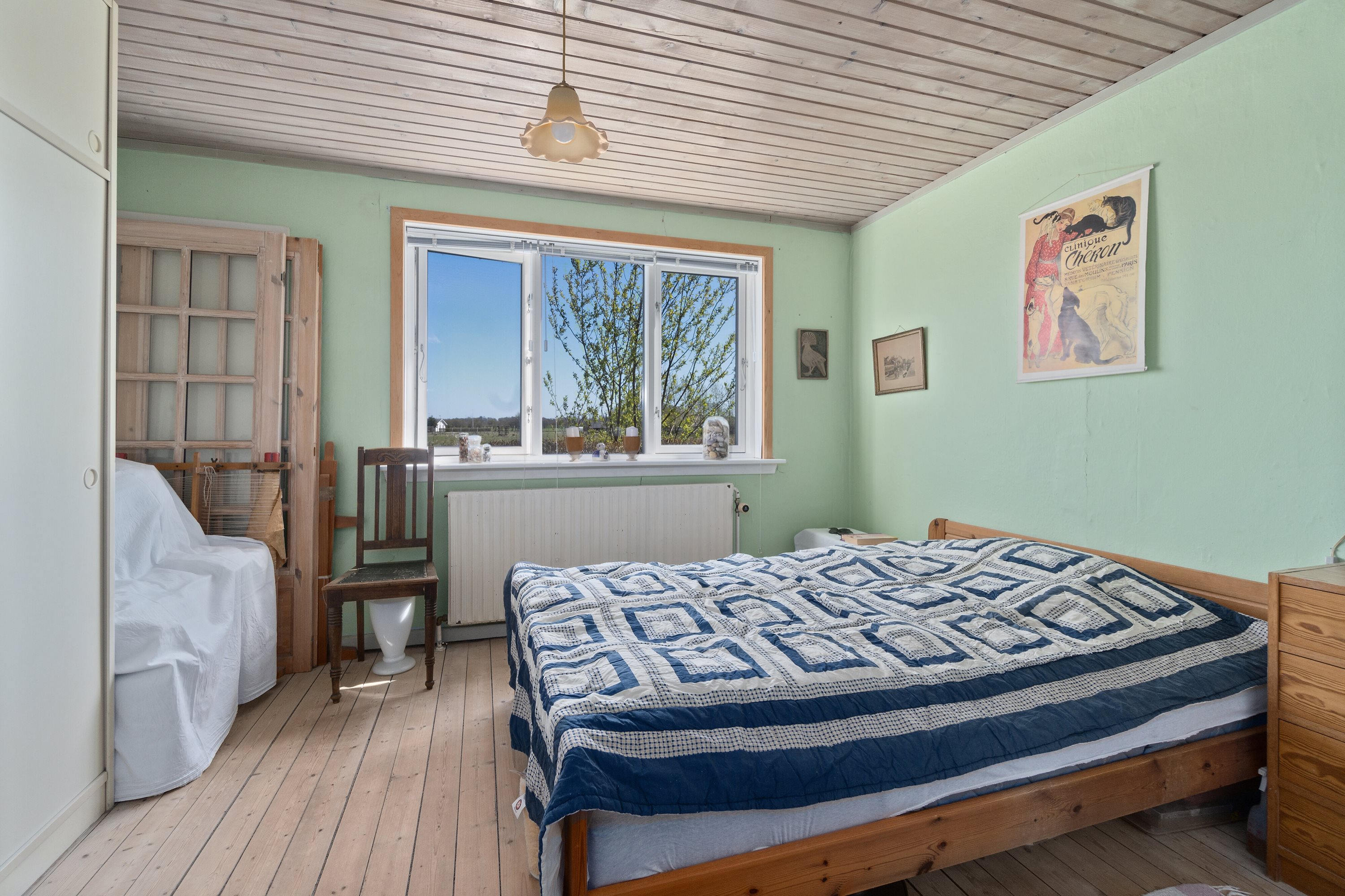 Fremhævet soveværelse billede i fuldskærmstilstand. Billede af Hviddingvej 36, Hvidding, 8830 Tjele