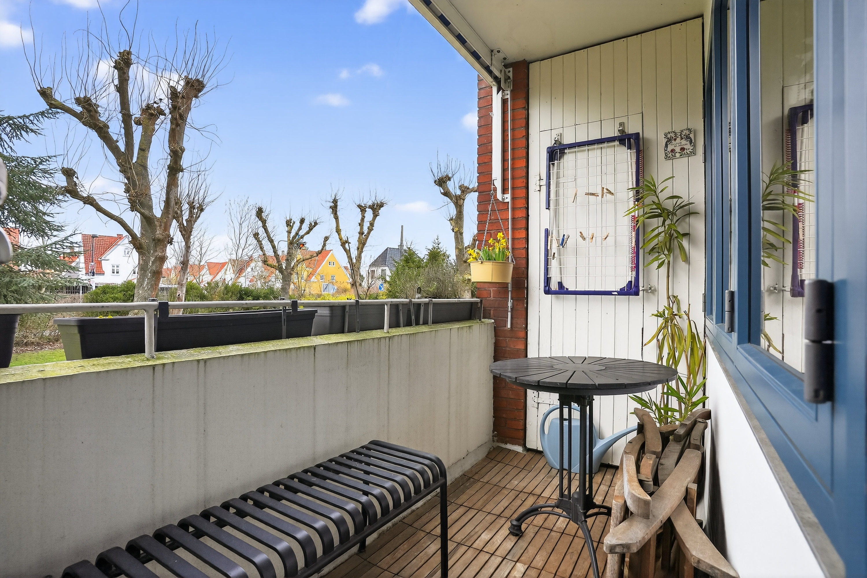 Fremhævet altan billede i fuldskærmstilstand. Billede af Lyshøjgårdsvej 103, st.. 4., 2500 Valby