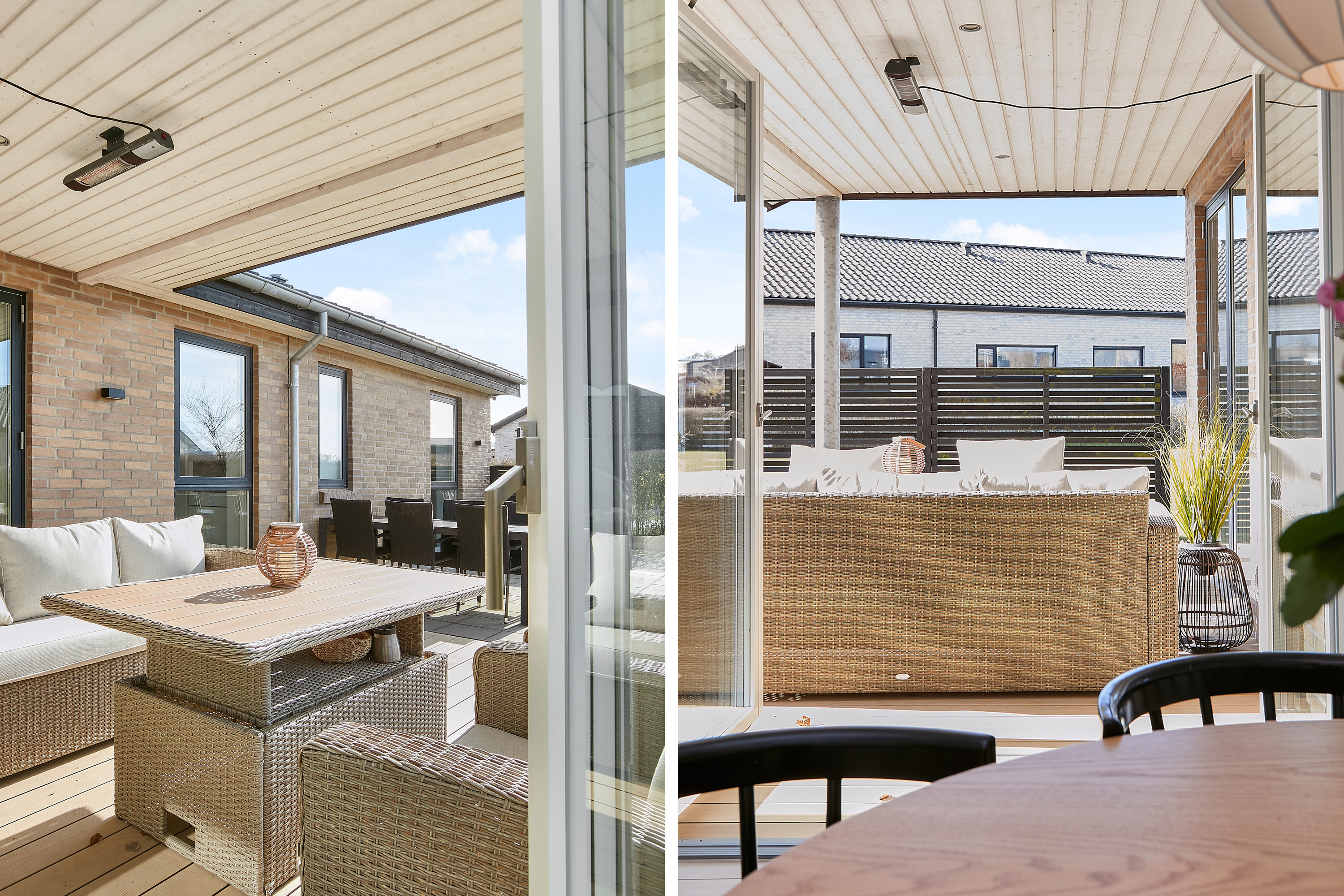 Fremhævet detaljer - terrasse billede i fuldskærmstilstand. Billede af Rødtjørnen 5, Torsted, 8700 Horsens