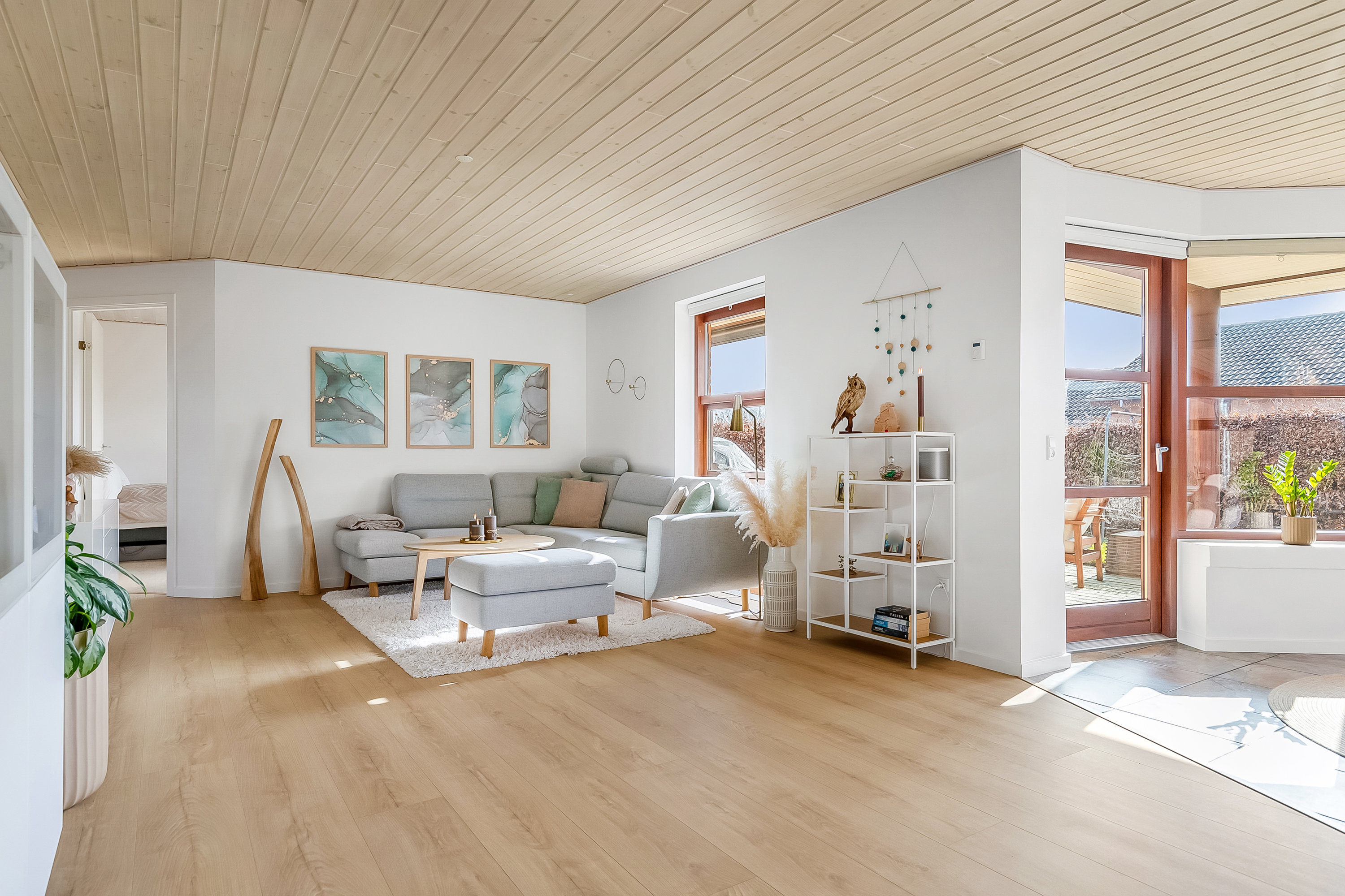 Fremhævet stue billede i fuldskærmstilstand. Billede af Ådalsparken 22, Vonsild, 6000 Kolding