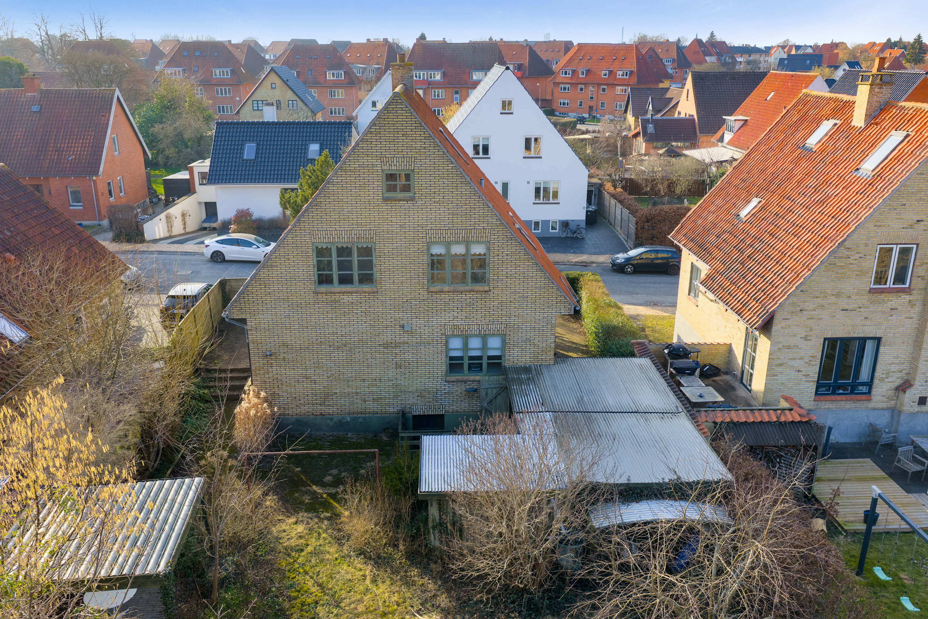 Fremhævet luftfoto billede i fuldskærmstilstand. Billede af Ellingersvej 4, 5230 Odense M