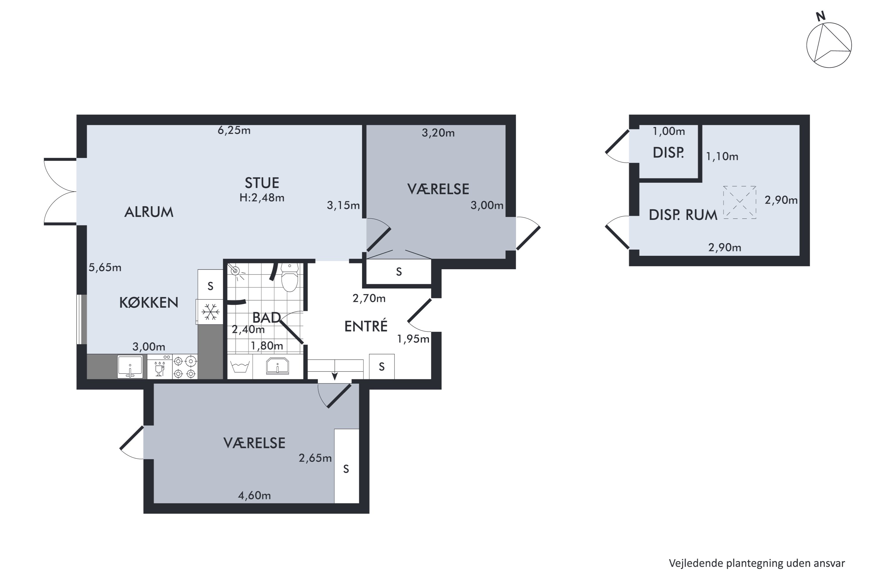 Plantegninger billede af Skovparken 2A, st.., 9000 Aalborg