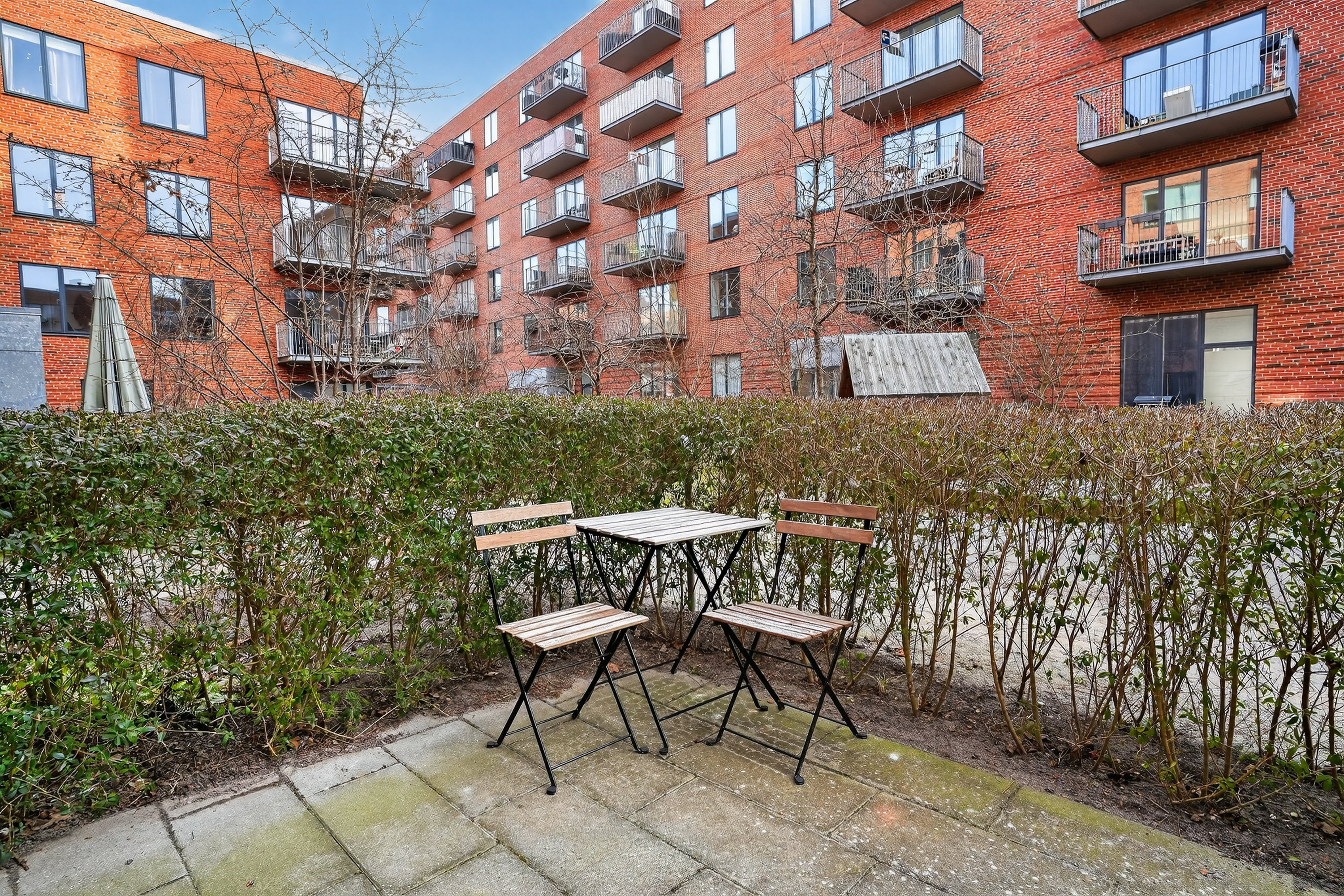 Fremhævet terrasse billede i fuldskærmstilstand. Billede af Tove Maës Vej 4, st.. tv., 2500 Valby