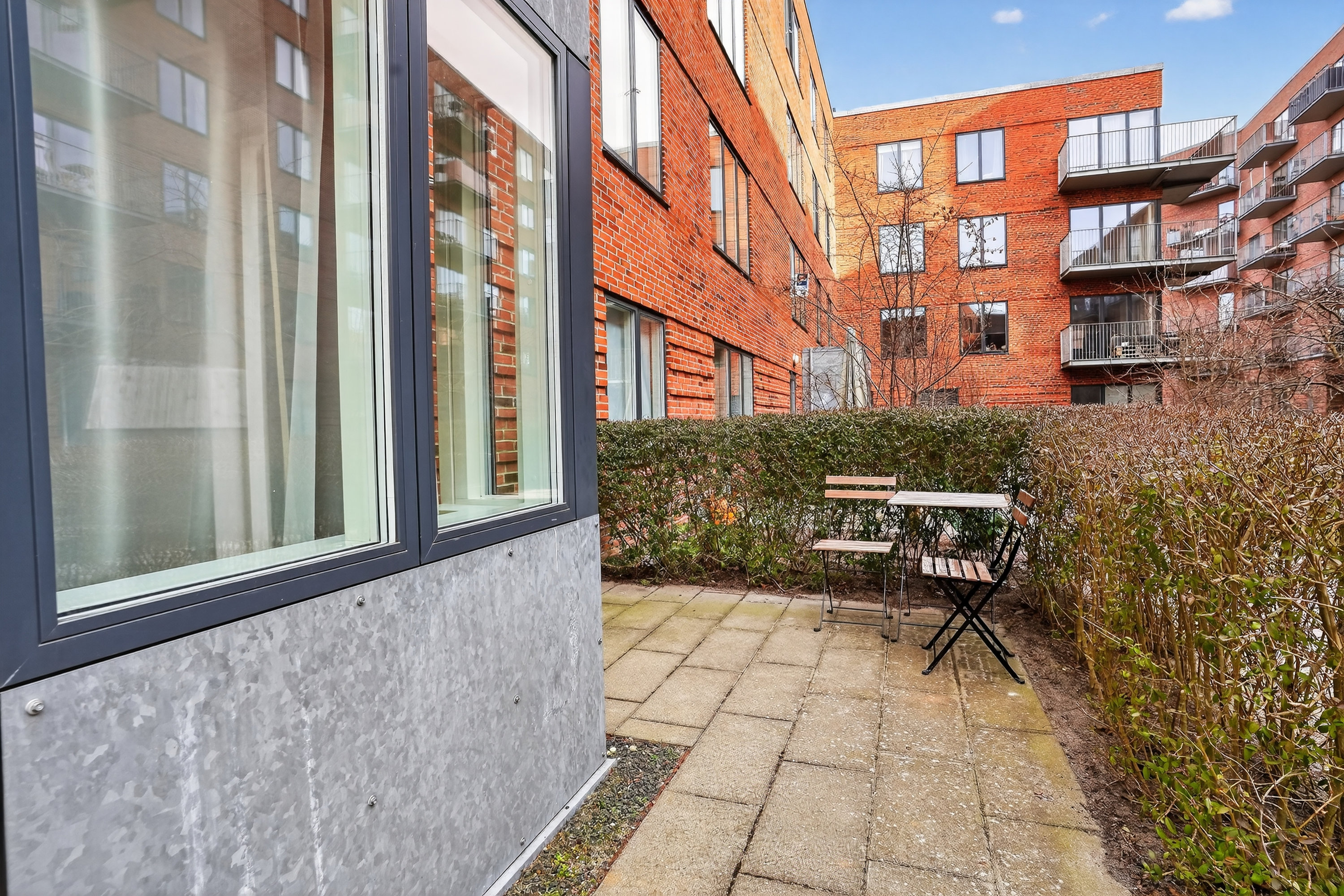 Fremhævet terrasse billede i fuldskærmstilstand. Billede af Tove Maës Vej 4, st.. tv., 2500 Valby