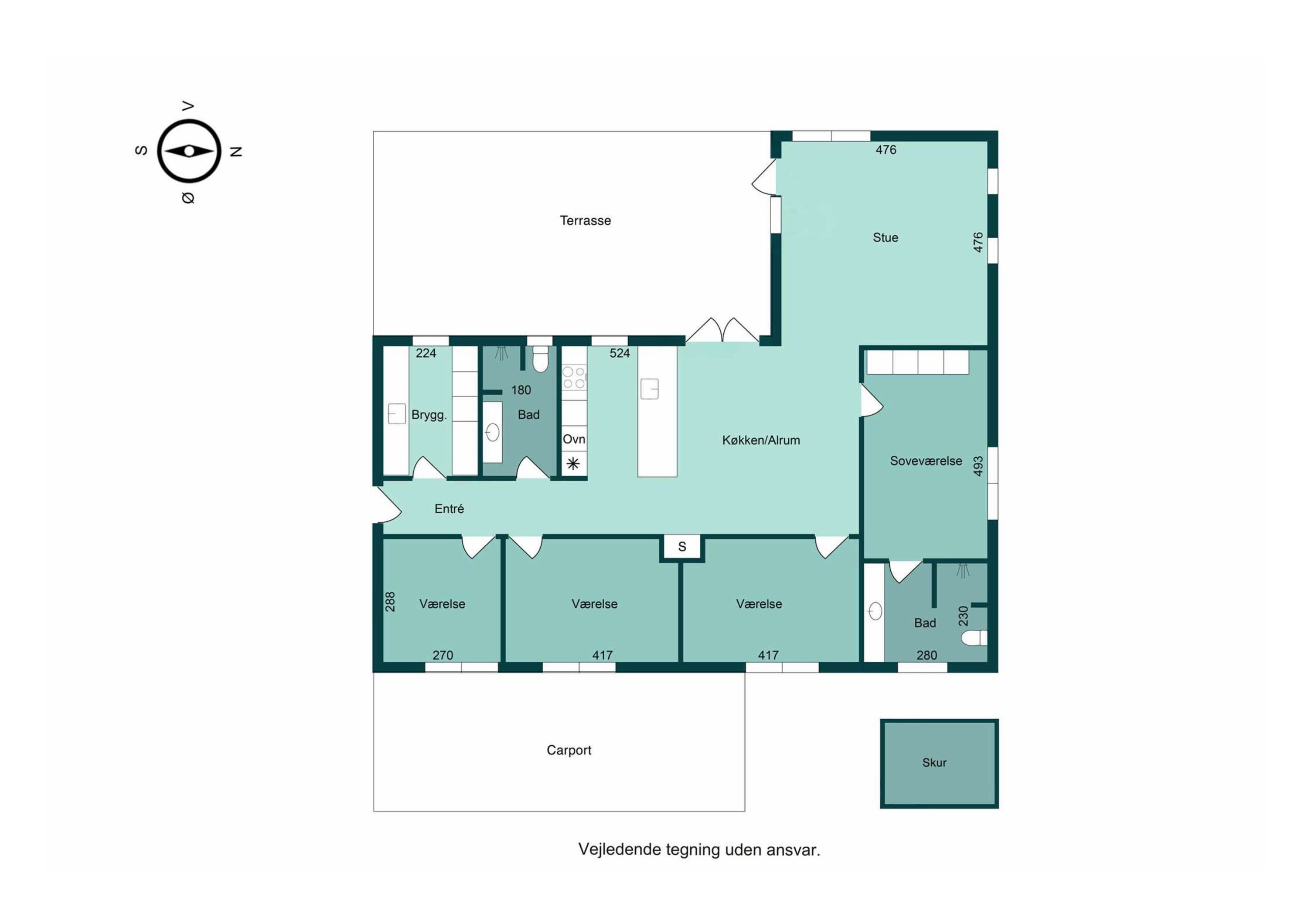 Plantegninger billede af Rødtjørnen 5, Torsted, 8700 Horsens