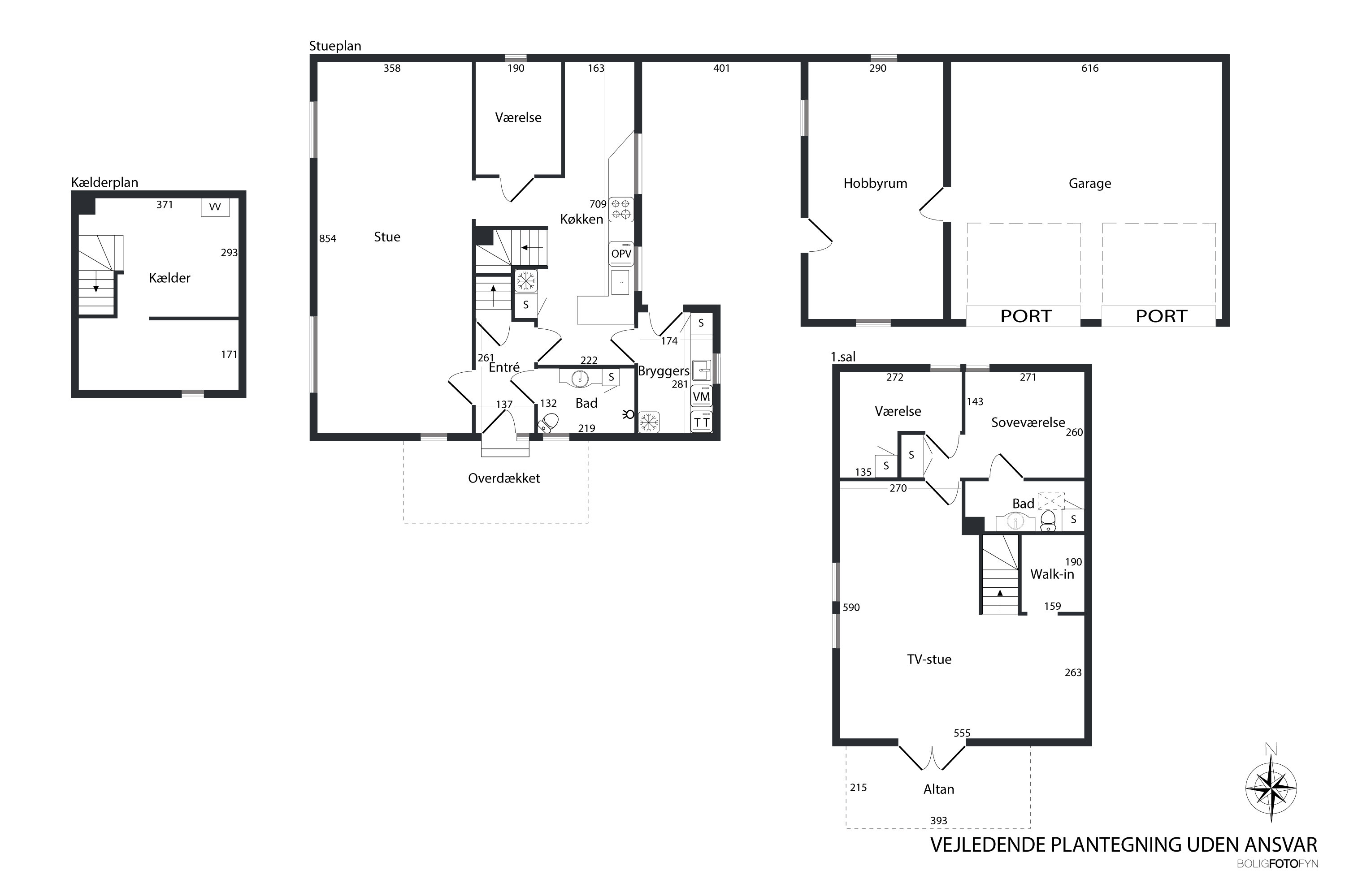 Plantegninger billede af Sønder Alle 4, Strib, 5500 Middelfart