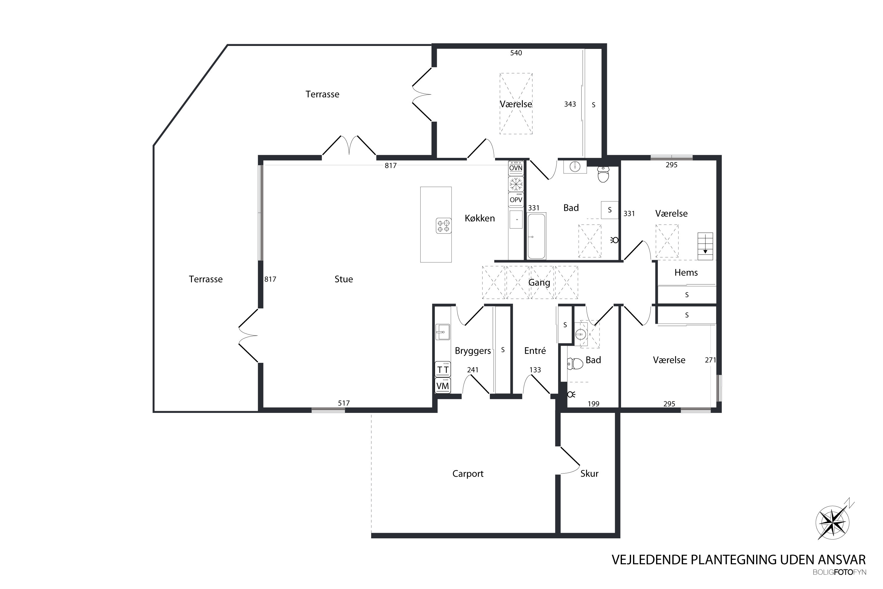 Plantegninger billede af Rømøvænget 135, 5500 Middelfart
