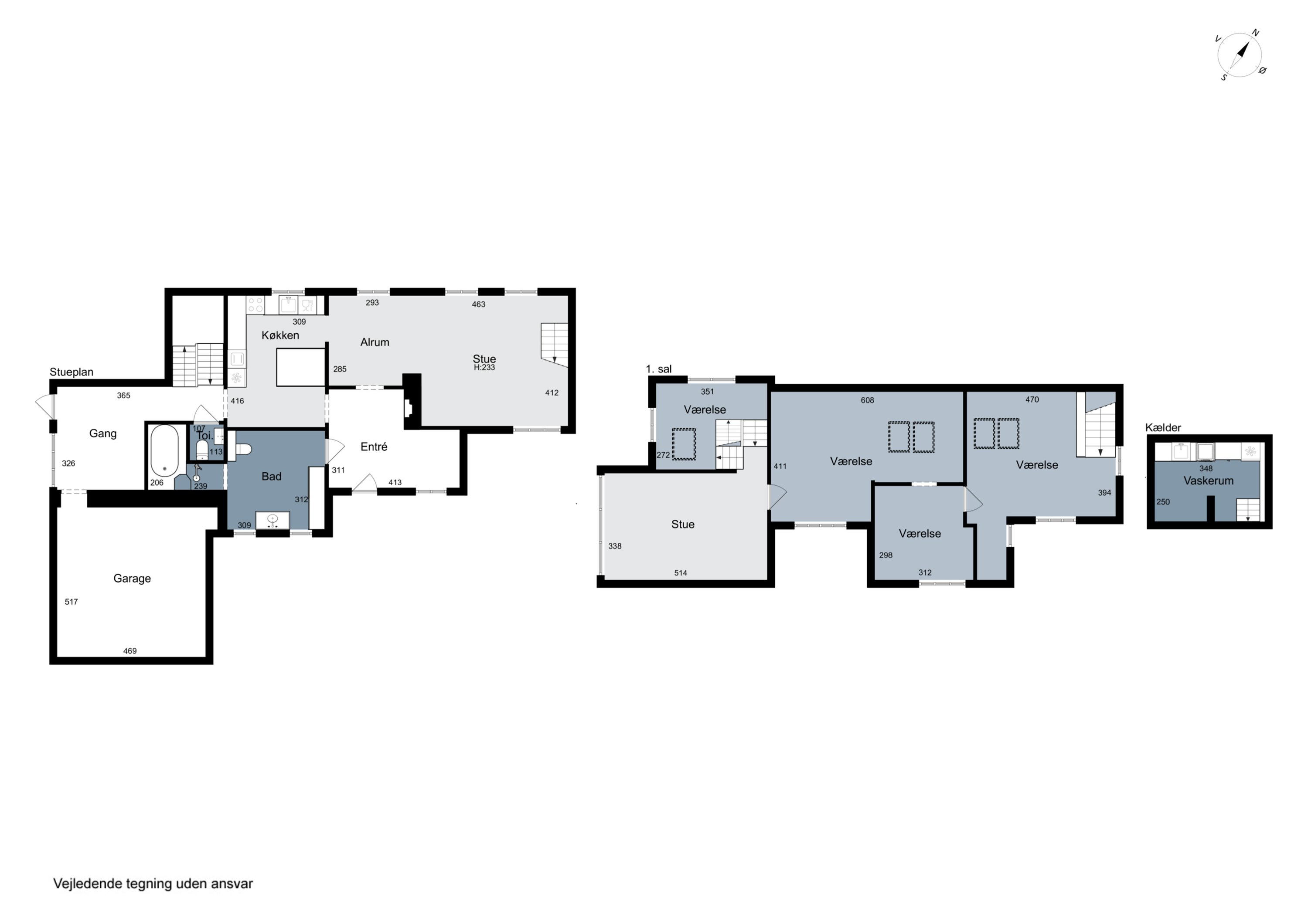 Plantegninger billede af Høje Lønholt 12A, Lønholt, 3480 Fredensborg