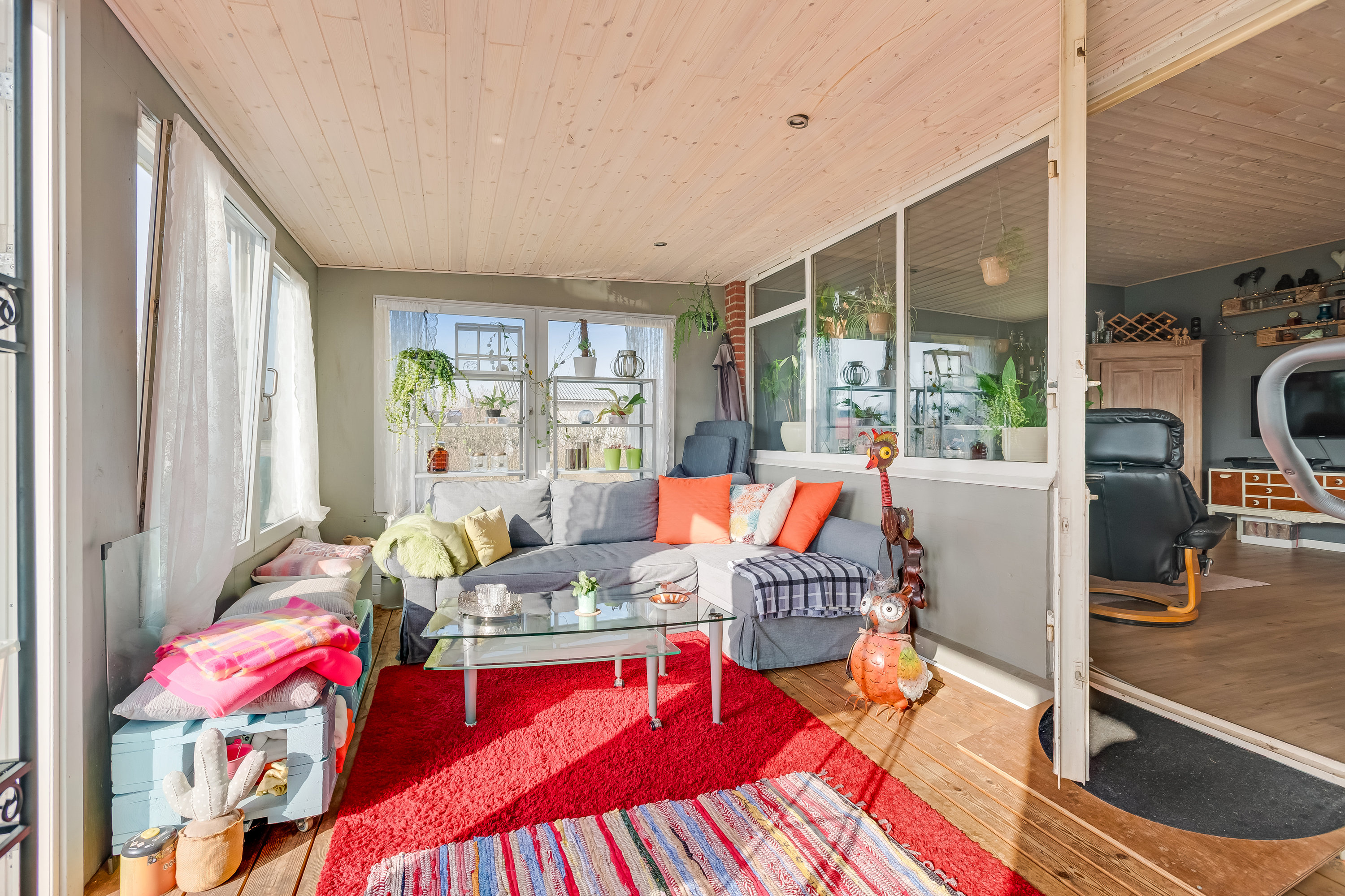 Fremhævet udestue billede i fuldskærmstilstand. Billede af Store Kjærgaardsvej 3, 6940 Lem St