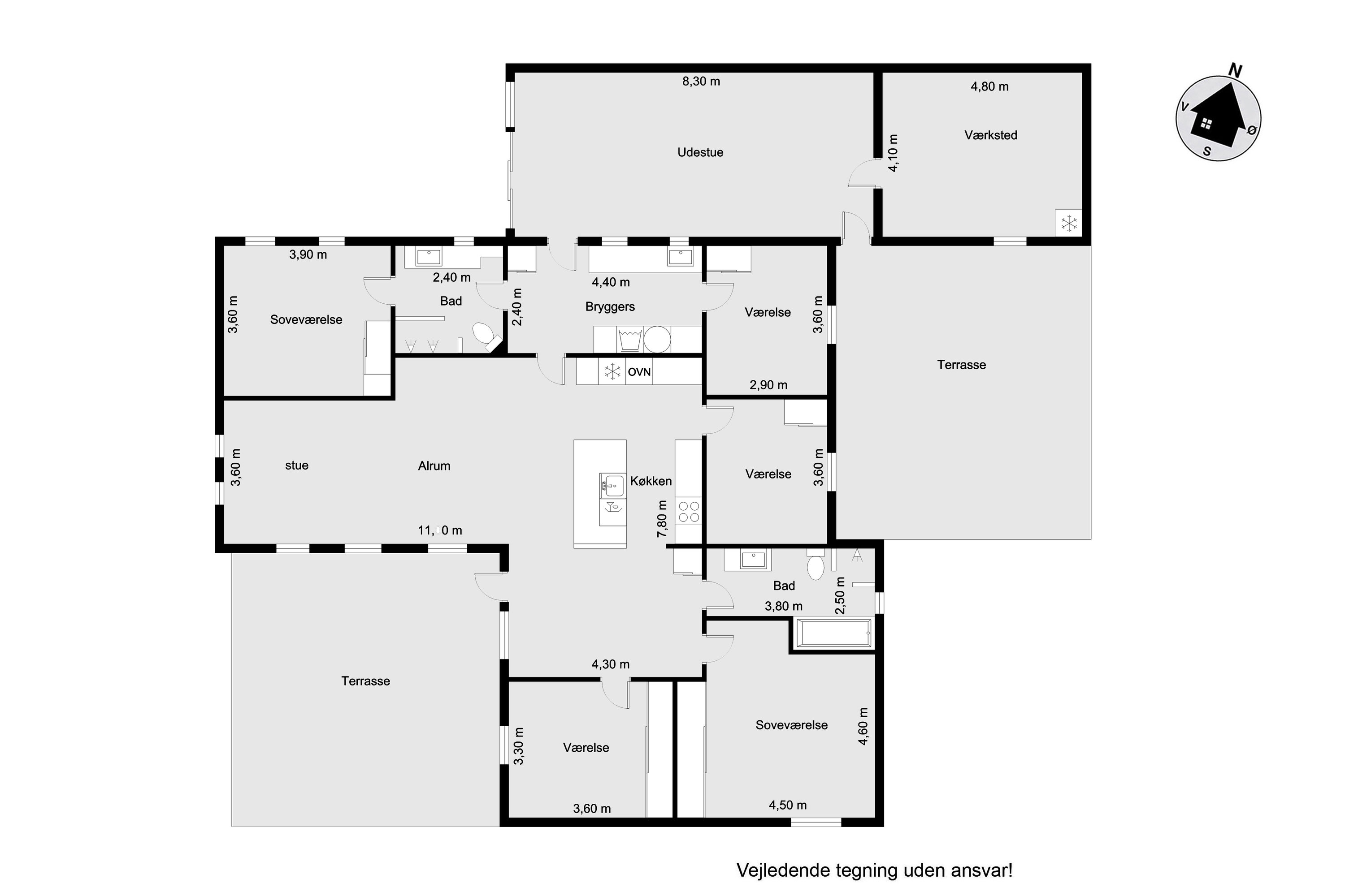 Plantegninger billede af Parallelvej 42, 6960 Hvide Sande