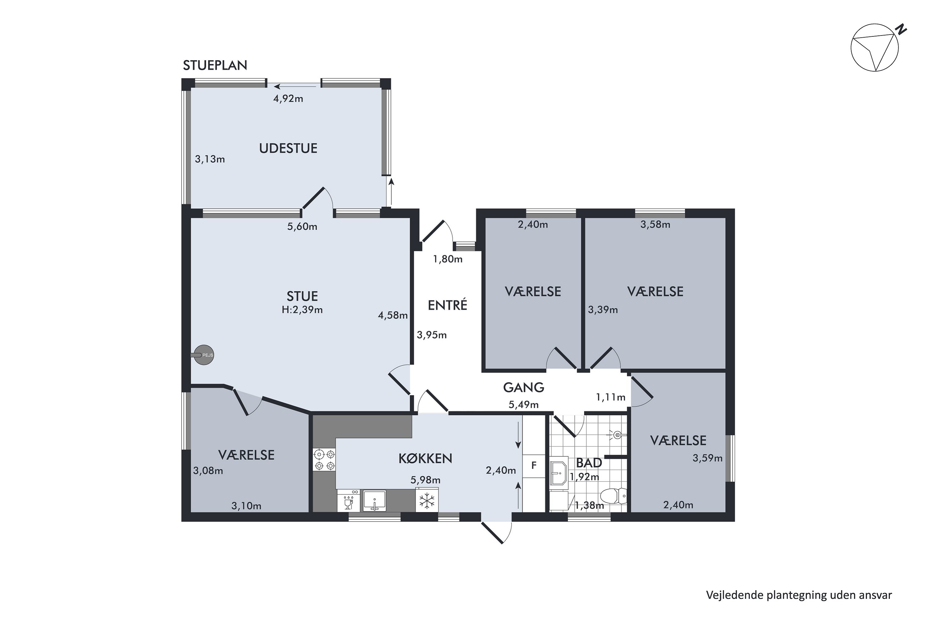 Plantegninger billede af Køgevej 249A, 2635 Ishøj