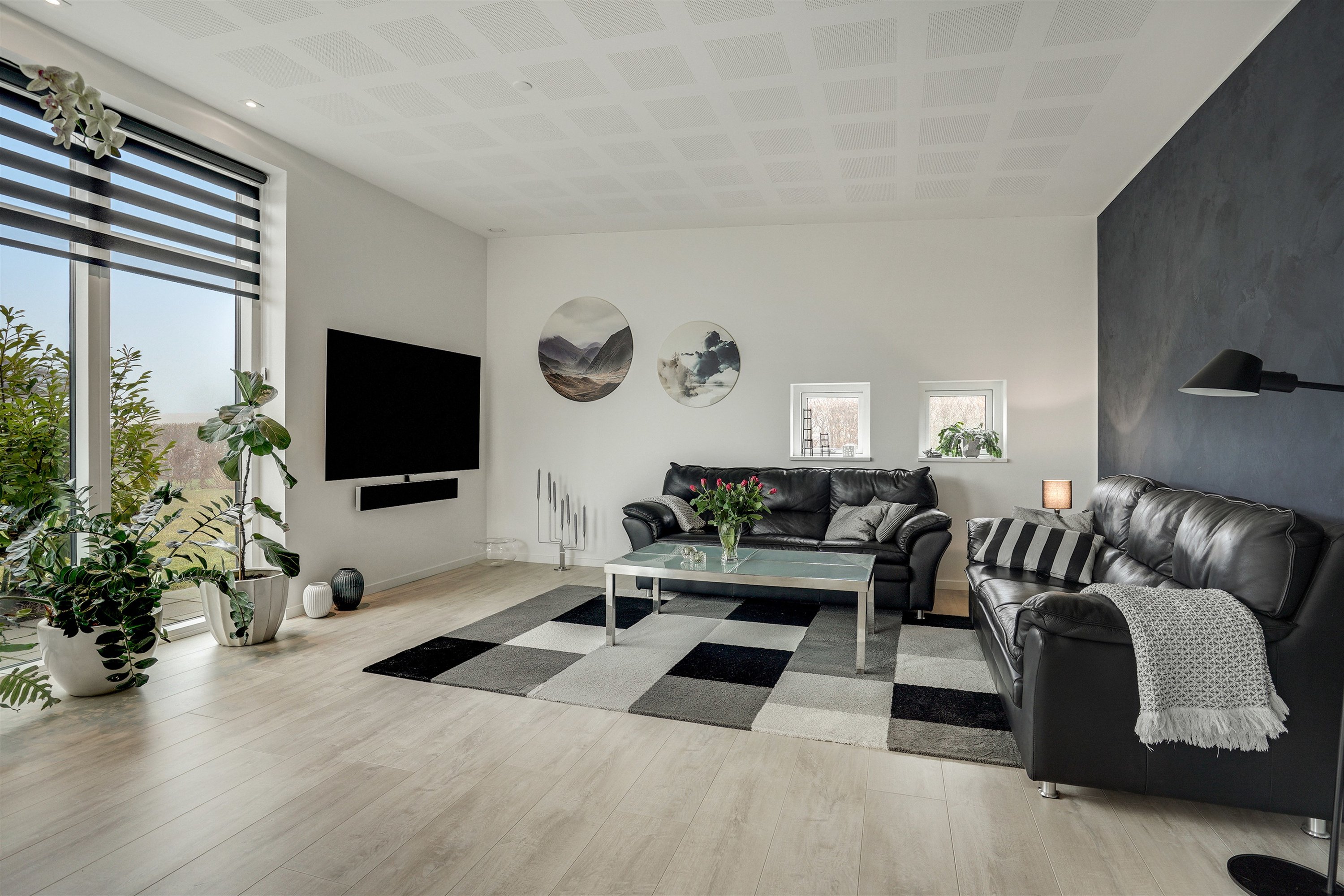 Fremhævet stue billede i fuldskærmstilstand. Billede af Søholm Parkvej 45, Glamsbjerg, 5620 Glamsbjerg