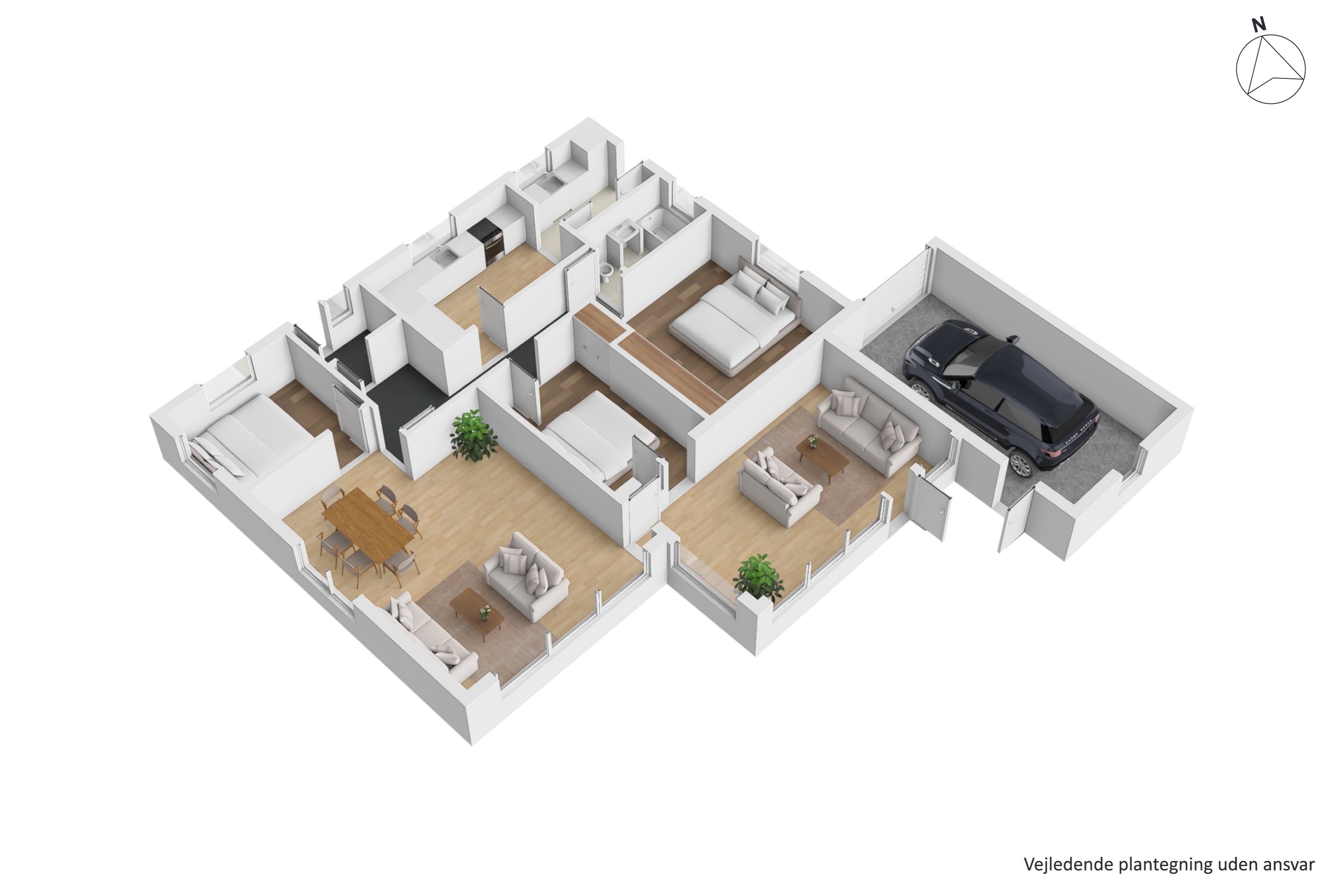 Plantegninger billede af Toftevænget 1F, 8723 Løsning