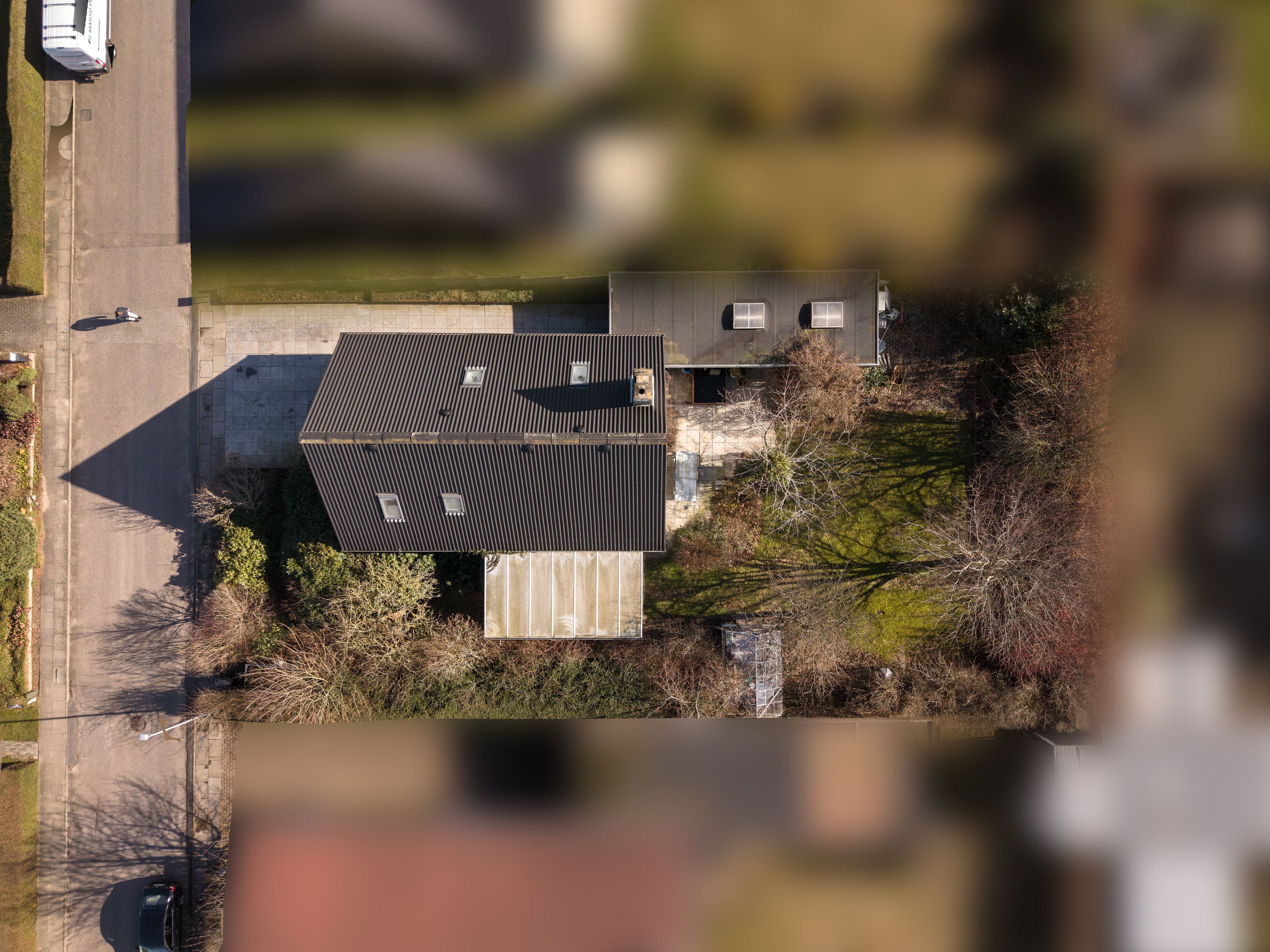 Fremhævet luftfoto billede i fuldskærmstilstand. Billede af Bjerregårdsvej 12, Erritsø, 7000 Fredericia