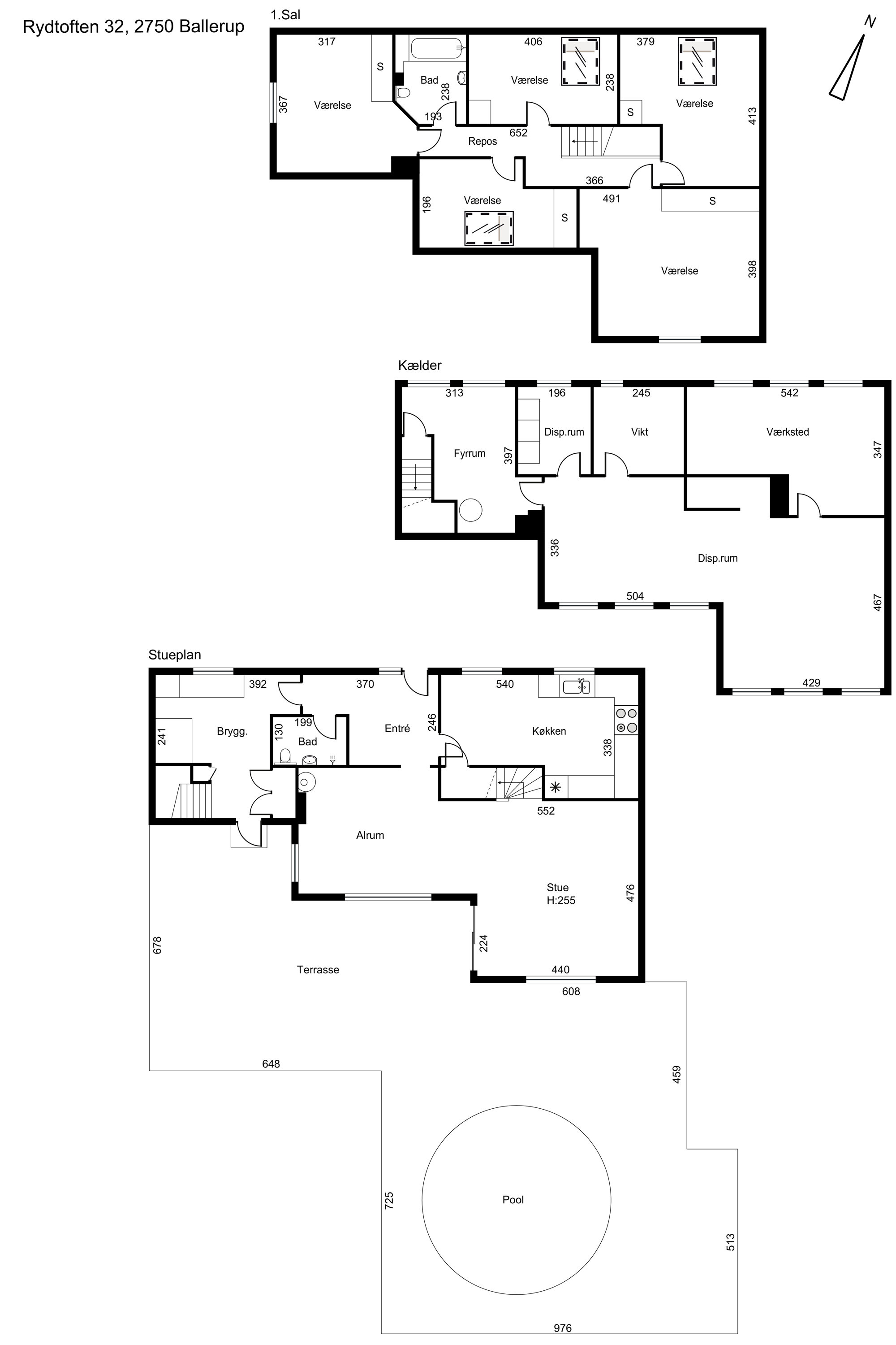 Plantegninger billede af Rydtoften 32, 2750 Ballerup