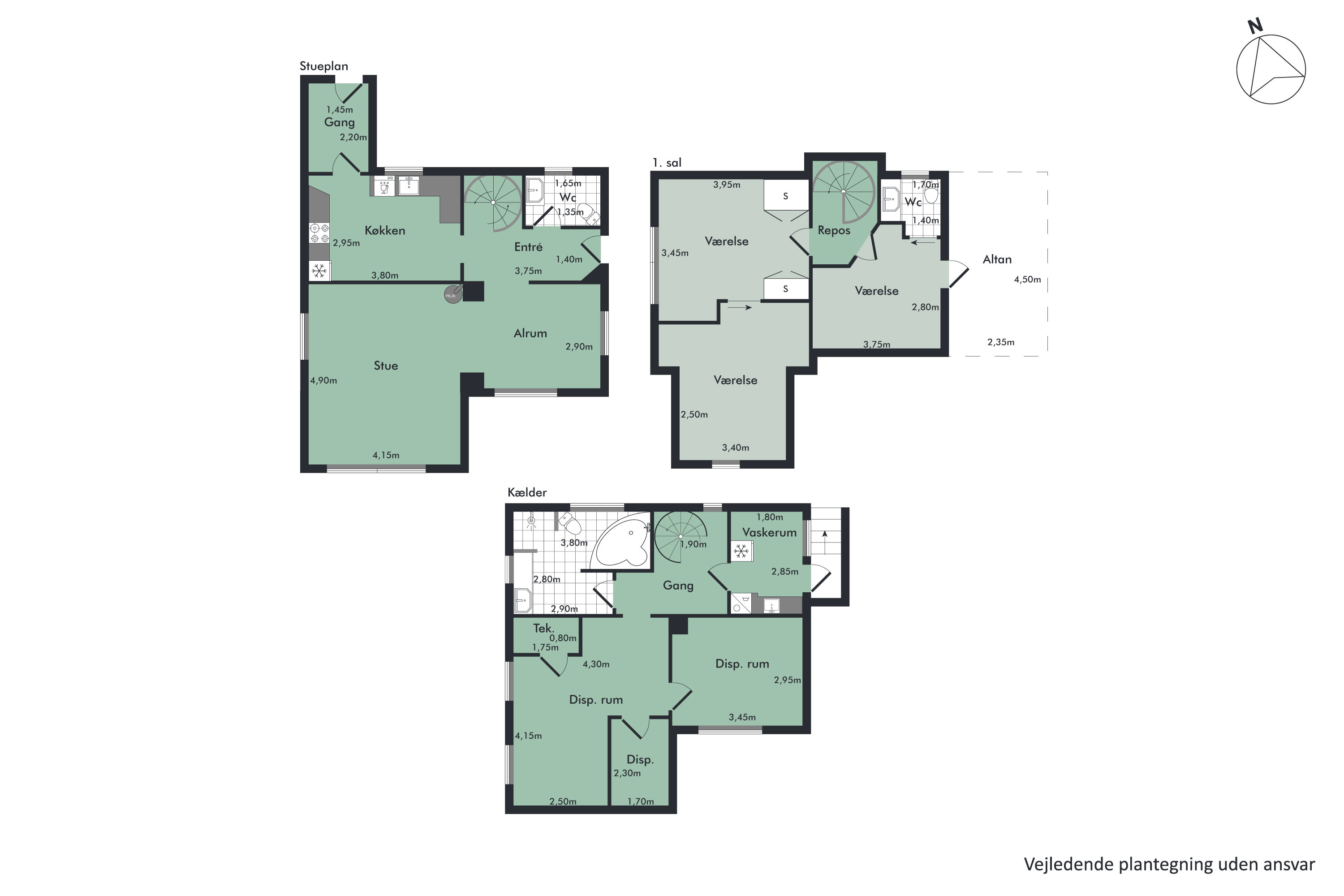 Plantegninger billede af Gudumvej 90, 9260 Gistrup