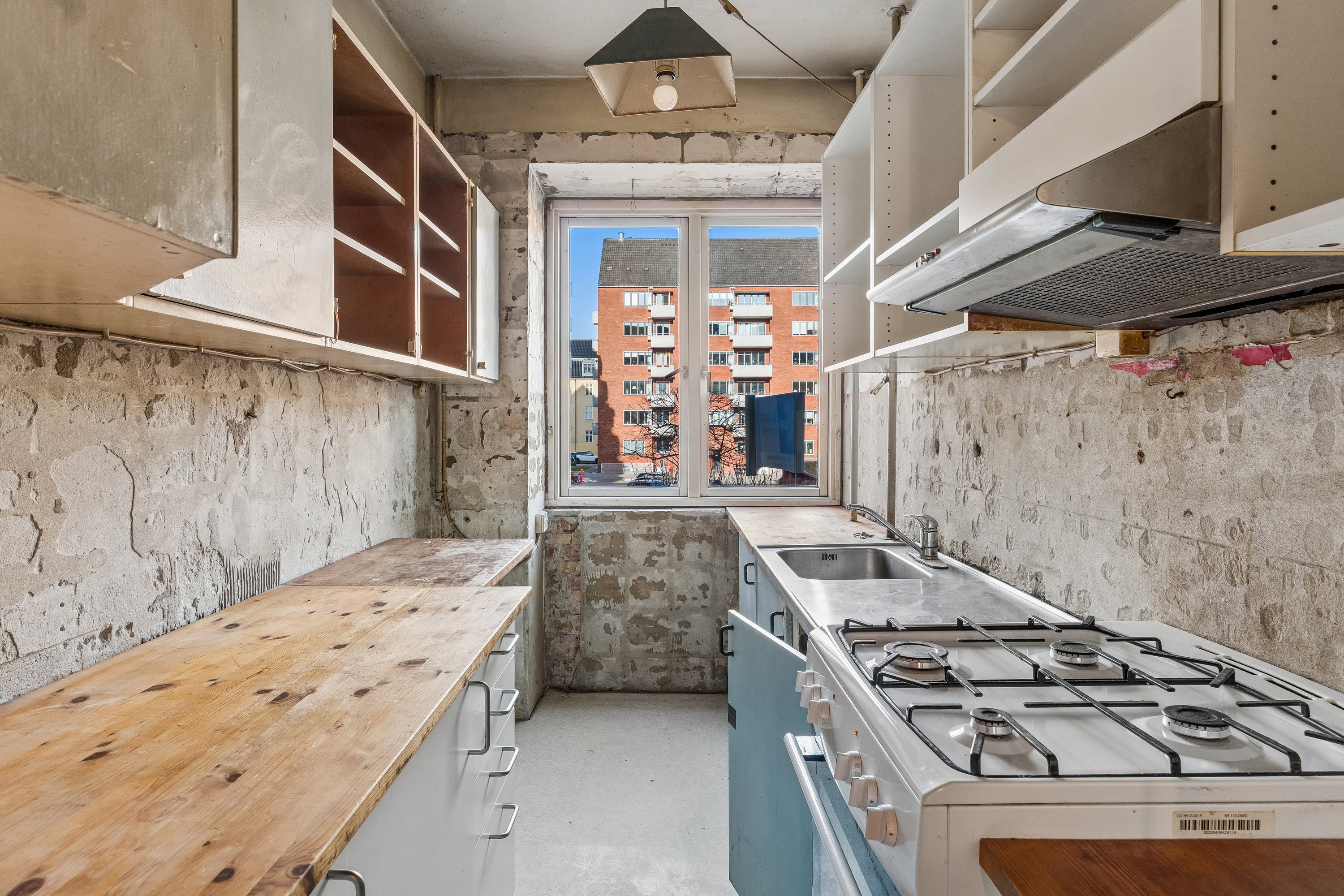 Fremhævet køkken billede i fuldskærmstilstand. Billede af Ved Volden 3, 1. tv., 1425 København K