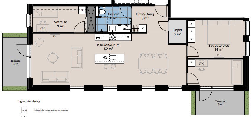 Plantegninger billede af Englandsvej 4, st.. mf.., Hasseløparken, 4800 Nykøbing F