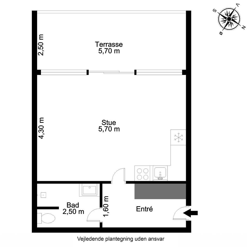 Plantegninger billede af Wandallsvej 35A, 1. 1., 5700 Svendborg