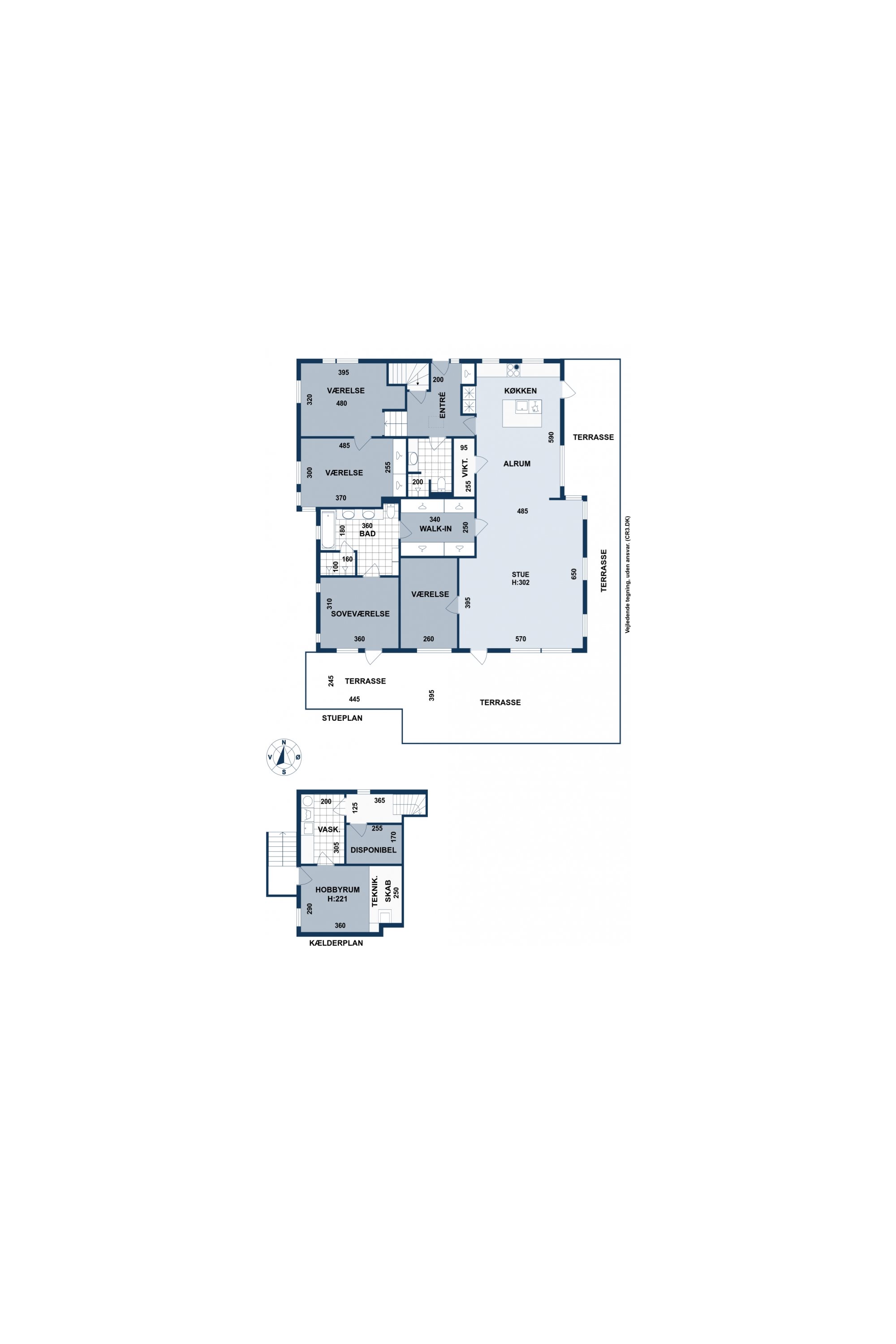 Plantegninger billede af Vildrosevej 42, Hareskov, 3500 Værløse