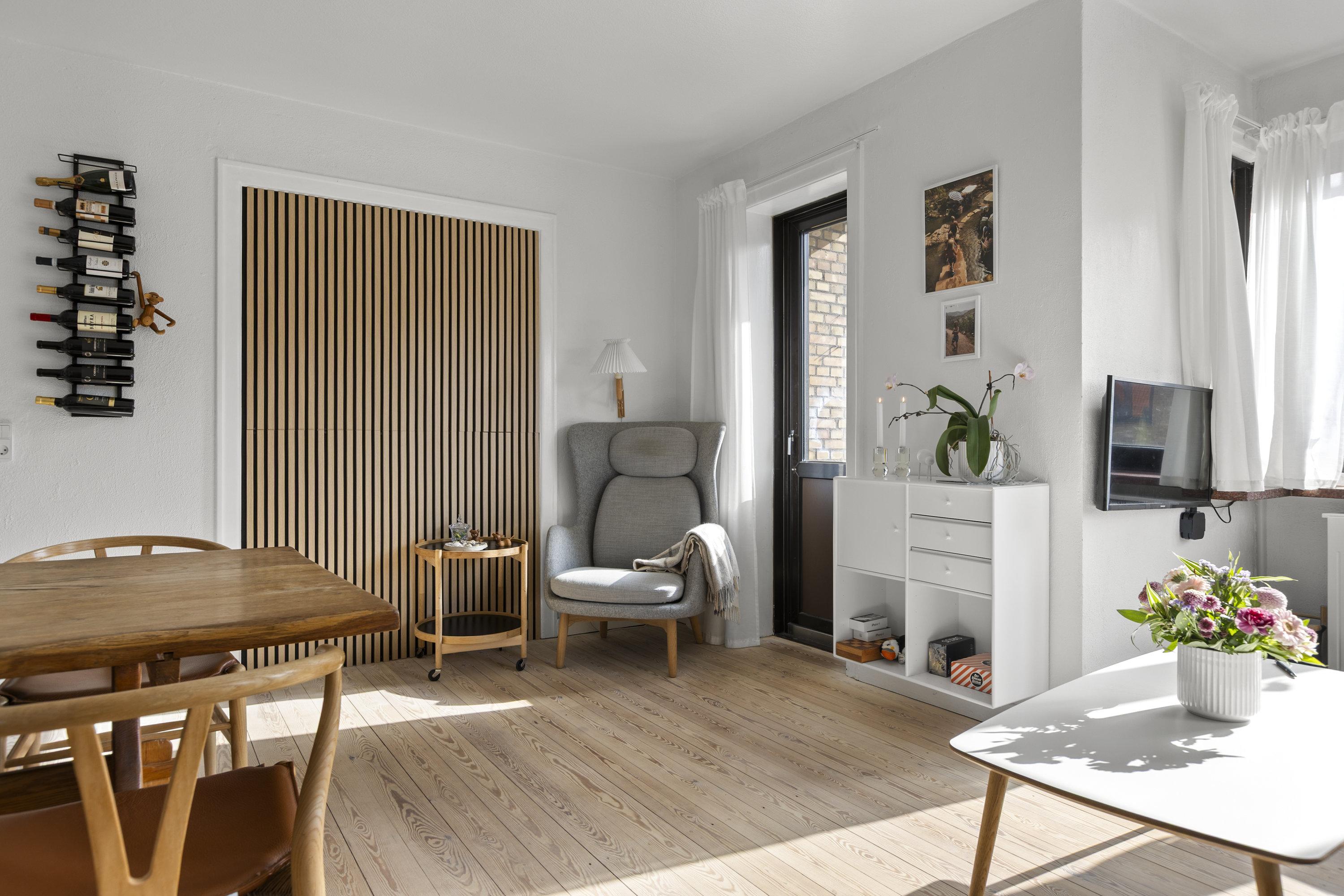 Fremhævet stue billede i fuldskærmstilstand. Billede af Helligkorsvej 18B, 1. tv., 4000 Roskilde