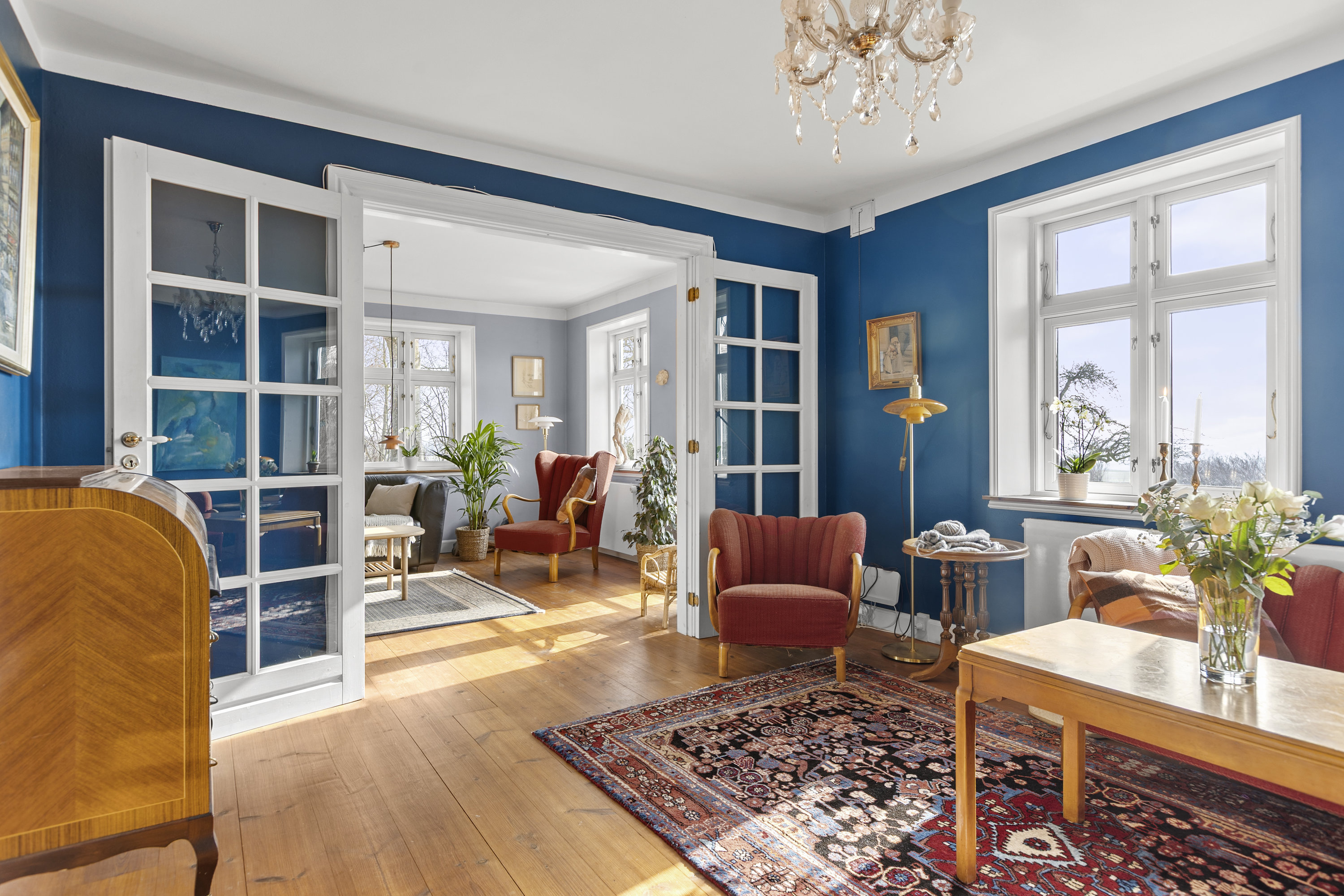 Fremhævet stue billede i fuldskærmstilstand. Billede af Nordvejen 3, Vellerup, 4050 Skibby