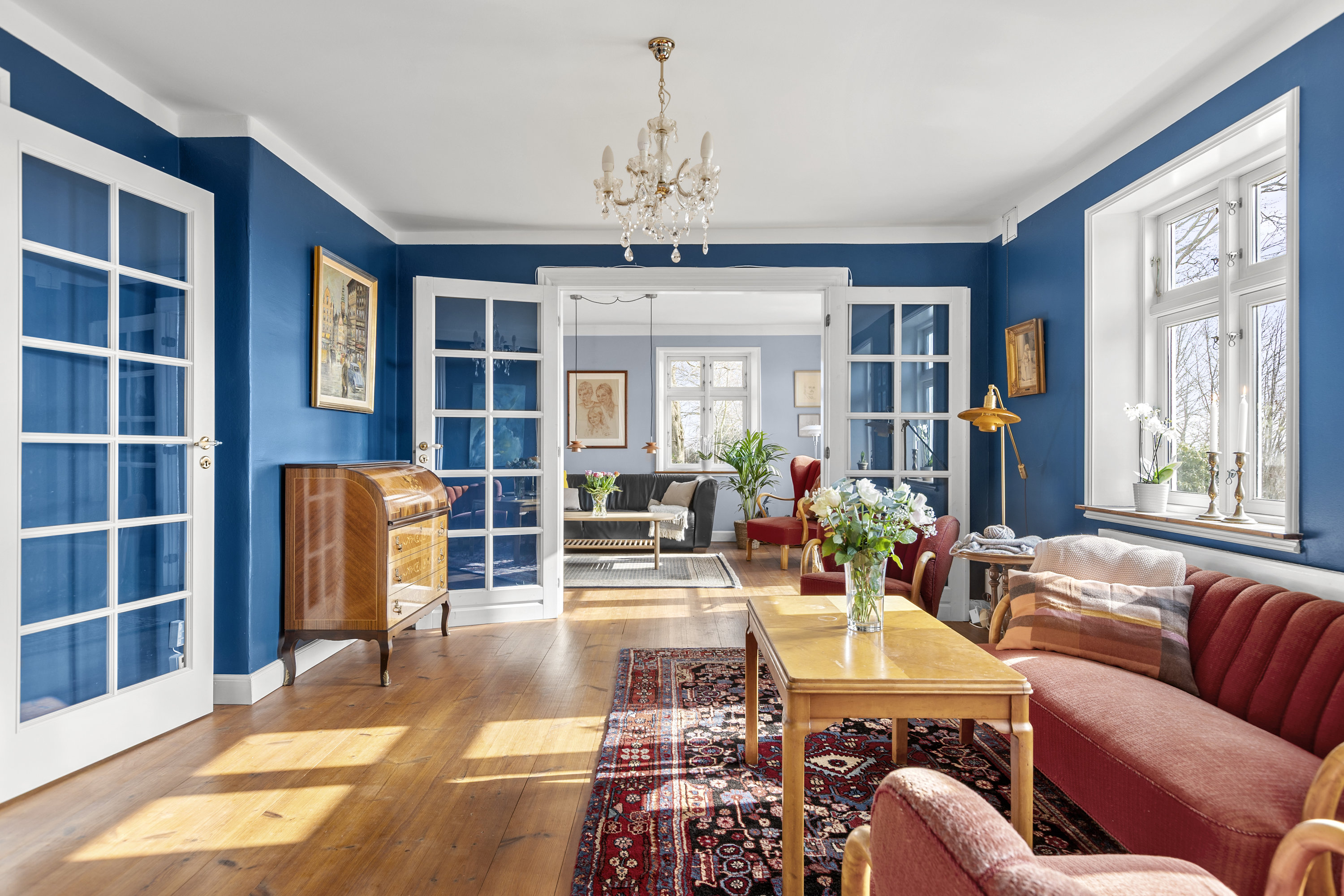 Fremhævet stue billede i fuldskærmstilstand. Billede af Nordvejen 3, Vellerup, 4050 Skibby