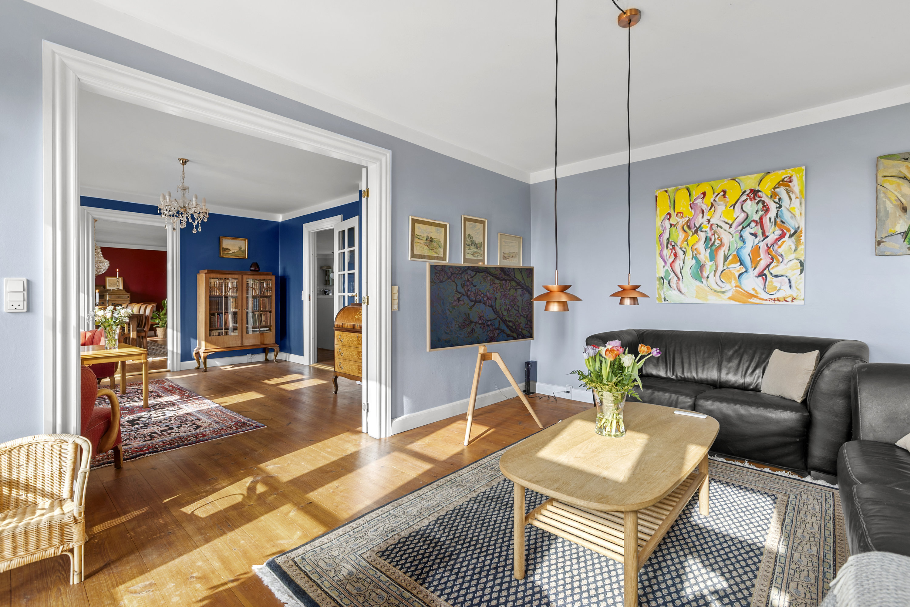 Fremhævet stue billede i fuldskærmstilstand. Billede af Nordvejen 3, Vellerup, 4050 Skibby