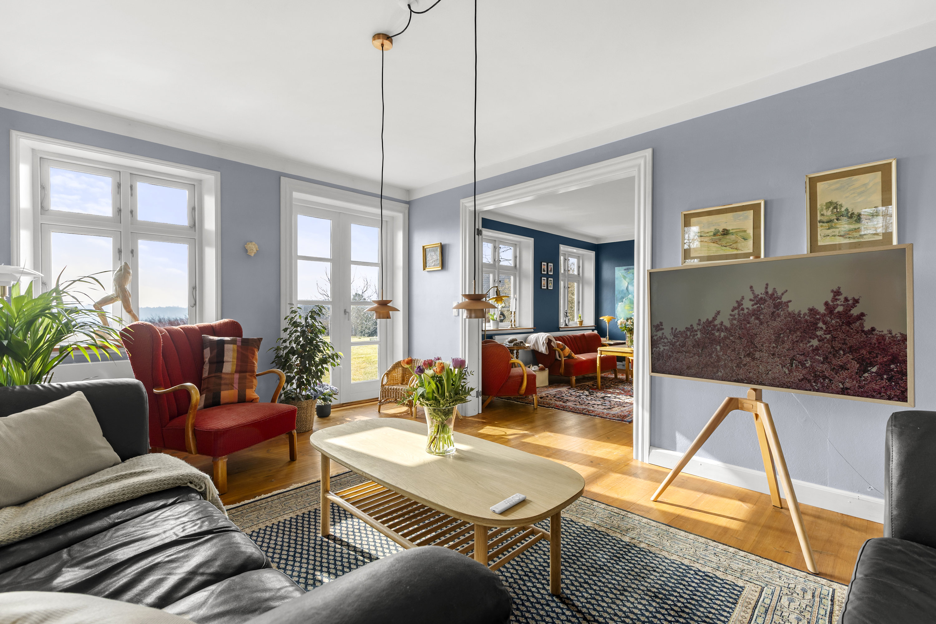 Fremhævet stue billede i fuldskærmstilstand. Billede af Nordvejen 3, Vellerup, 4050 Skibby