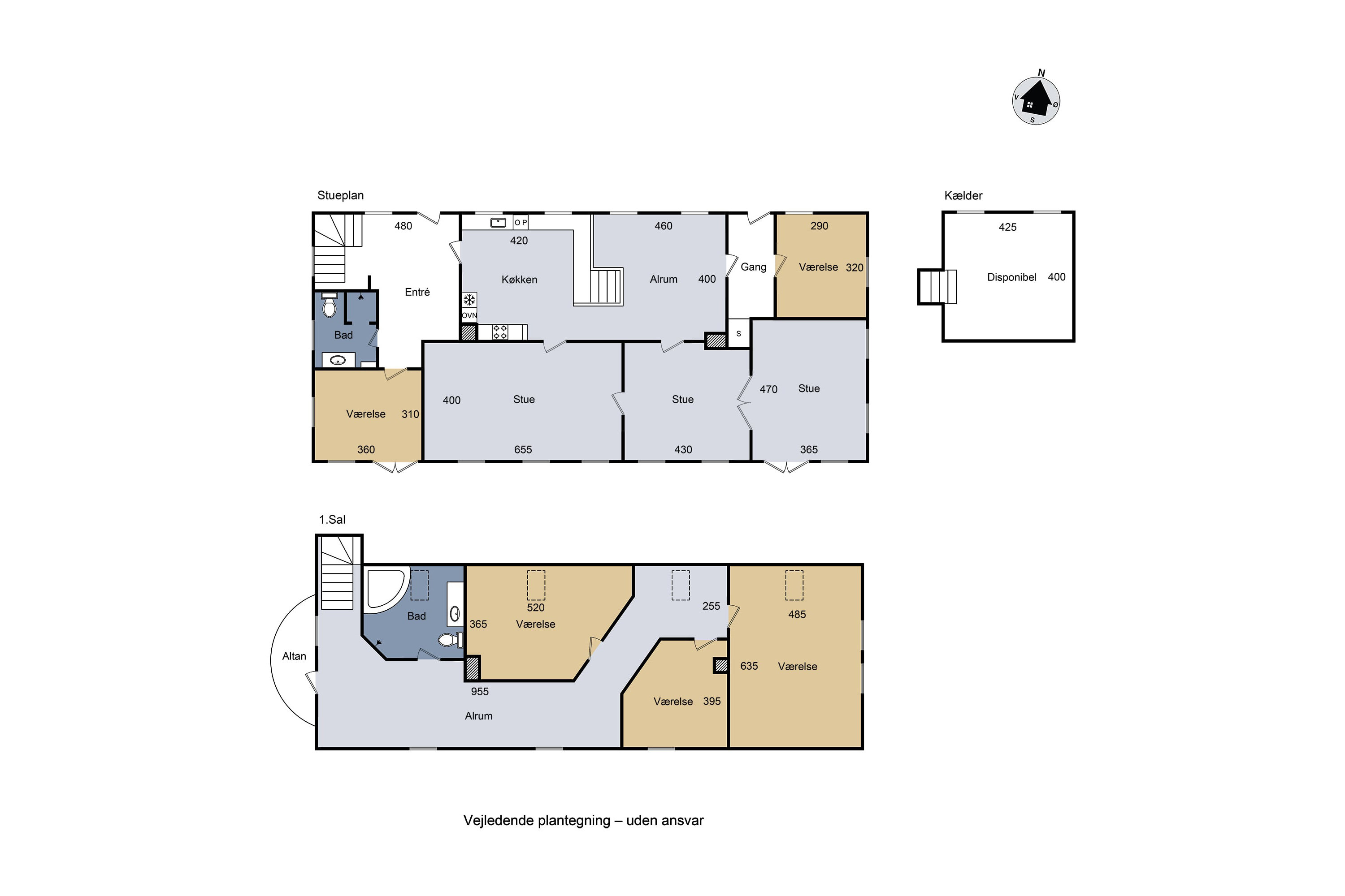 Plantegninger billede af Nordvejen 3, Vellerup, 4050 Skibby