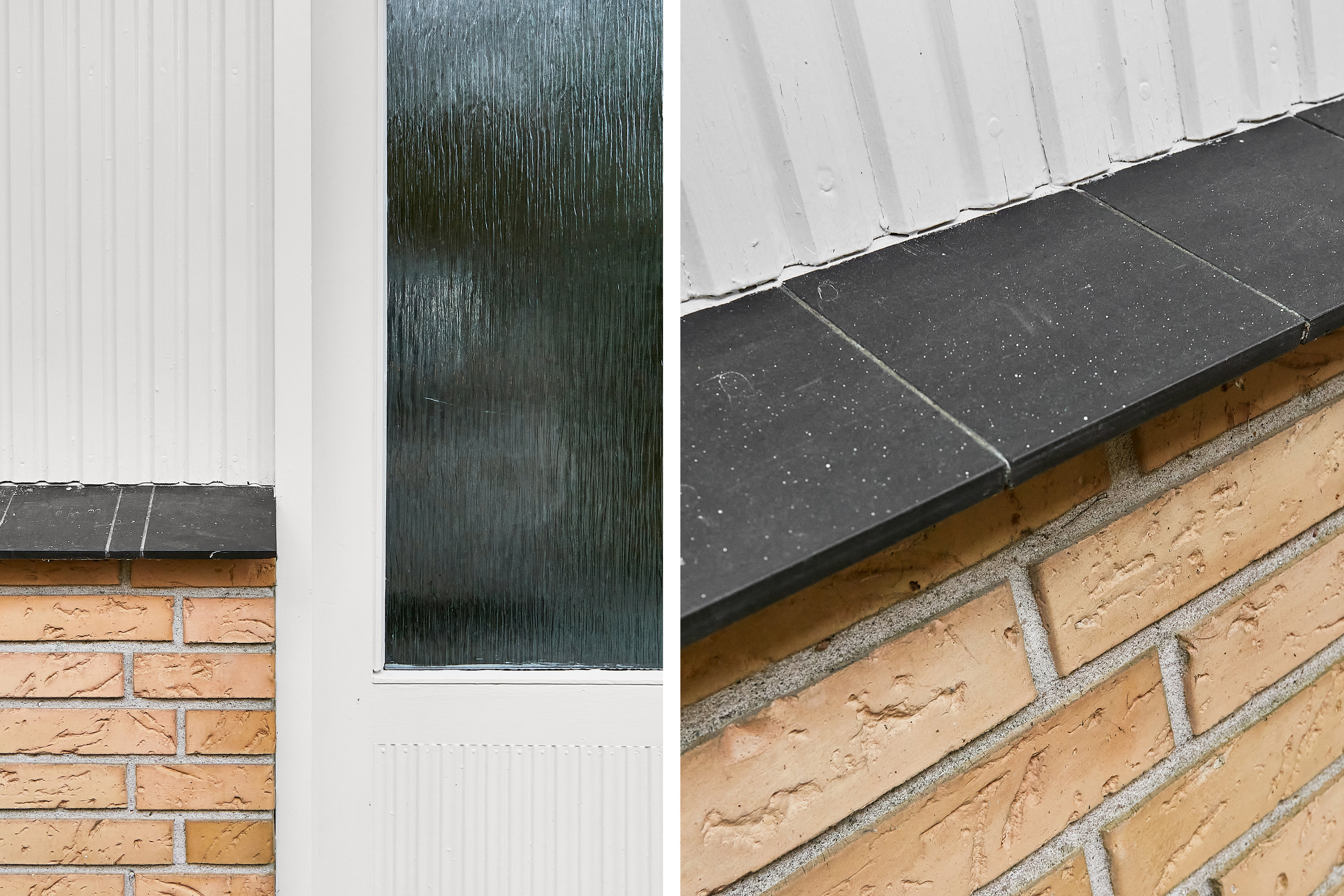 Fremhævet detaljer - facade billede i fuldskærmstilstand. Billede af Grønbjergvej 2, 8700 Horsens