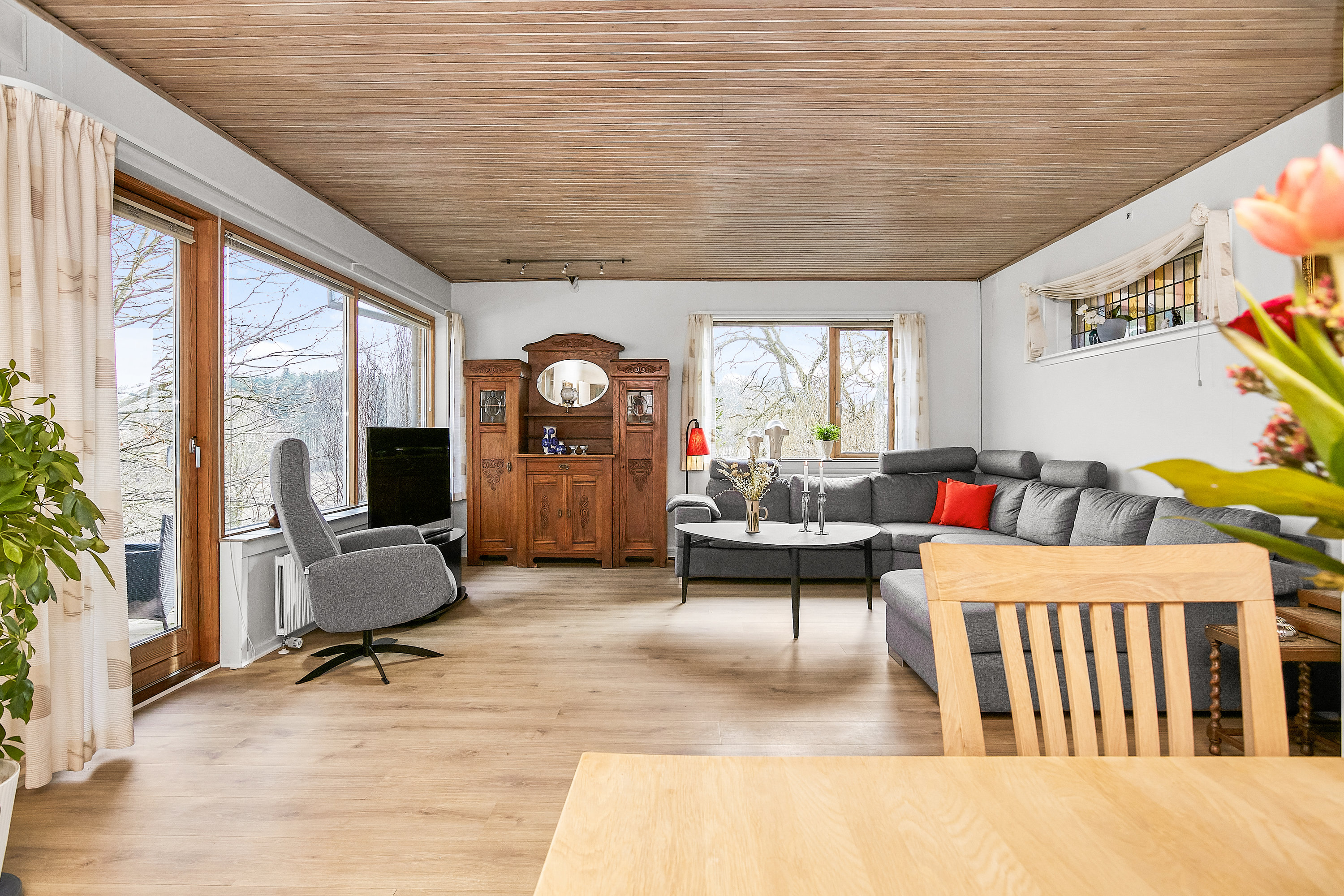 Fremhævet stue billede i fuldskærmstilstand. Billede af Grønbjergvej 2, 8700 Horsens