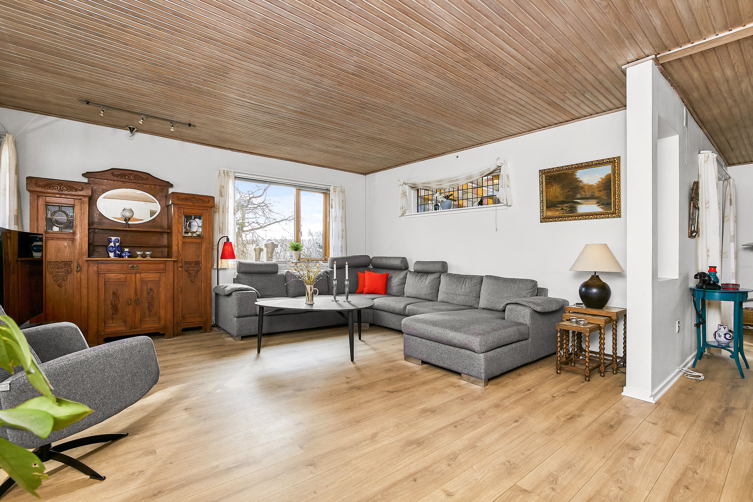 Fremhævet stue billede i fuldskærmstilstand. Billede af Grønbjergvej 2, 8700 Horsens