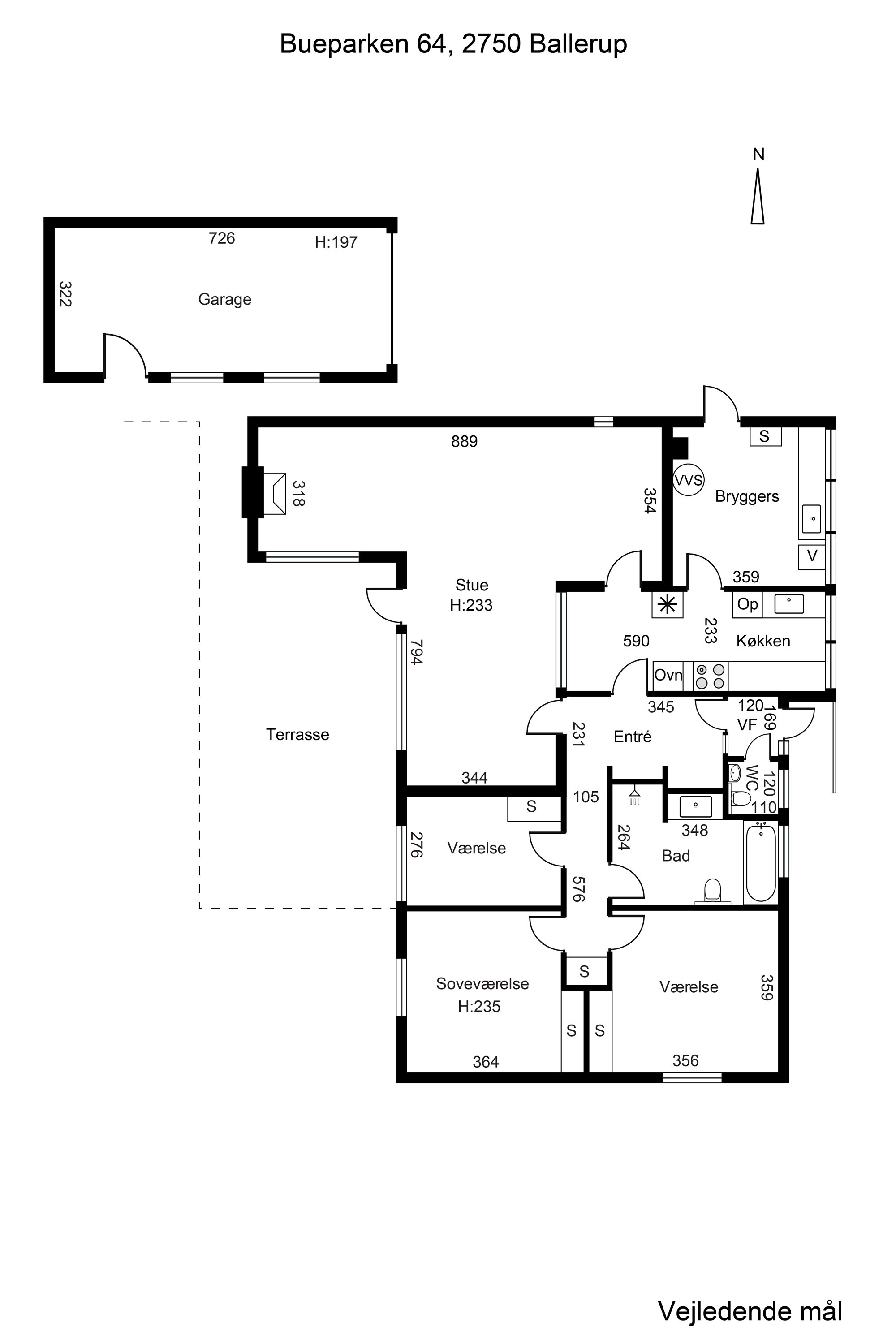 Plantegninger billede af Bueparken 64, 2750 Ballerup
