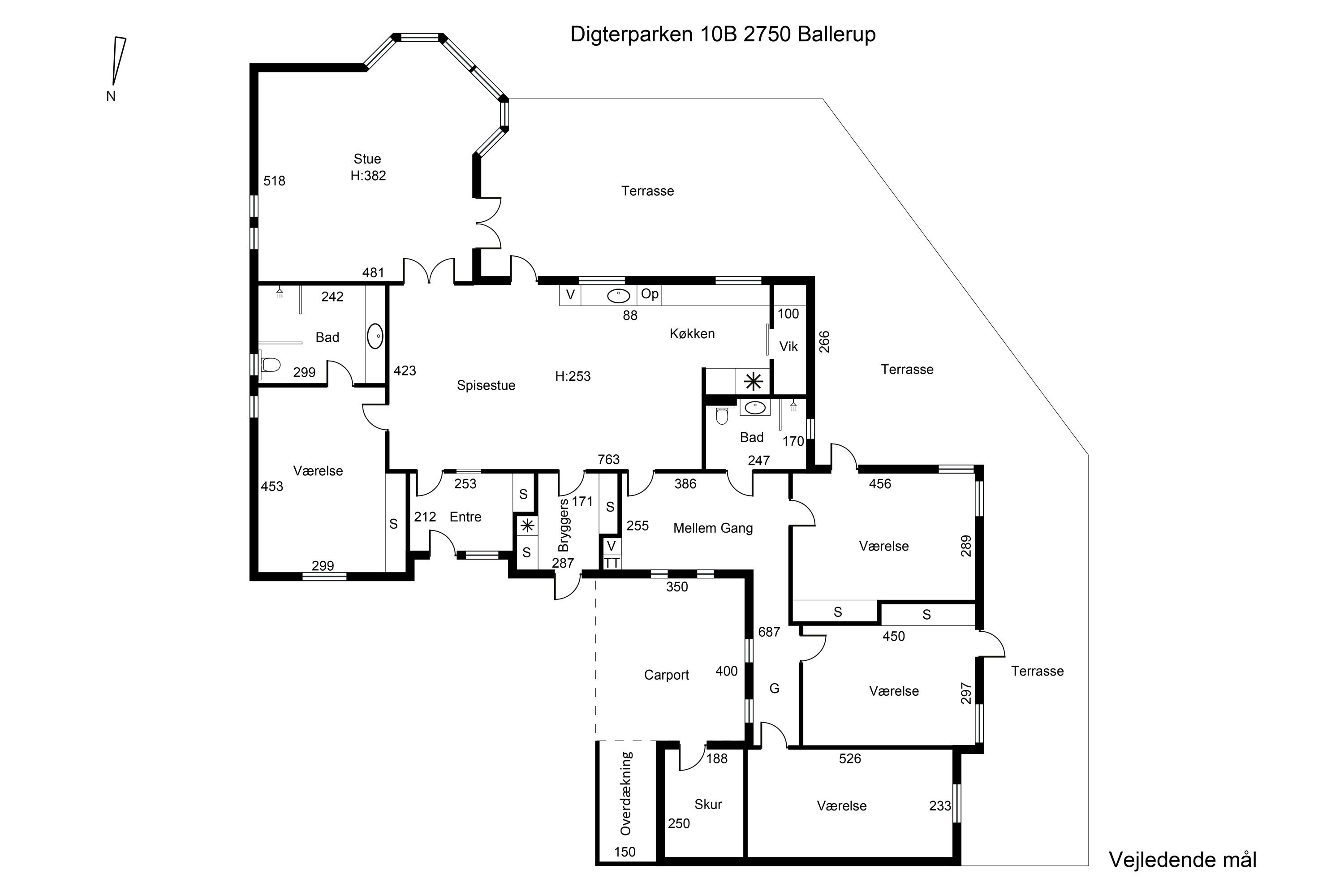 Plantegninger billede af Digterparken 10B, 2750 Ballerup