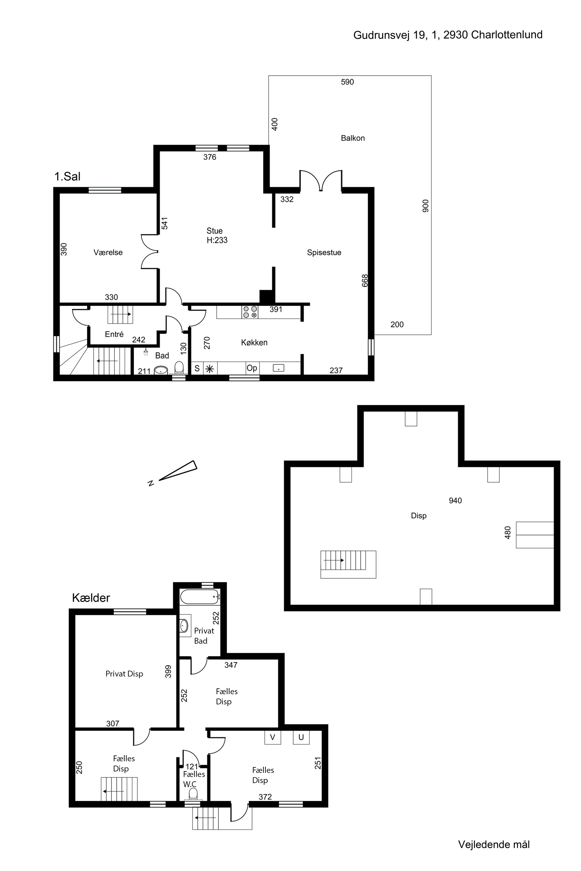 Fremhævet  billede i fuldskærmstilstand. Billede af Gudrunsvej 19, 1., 2920 Charlottenlund